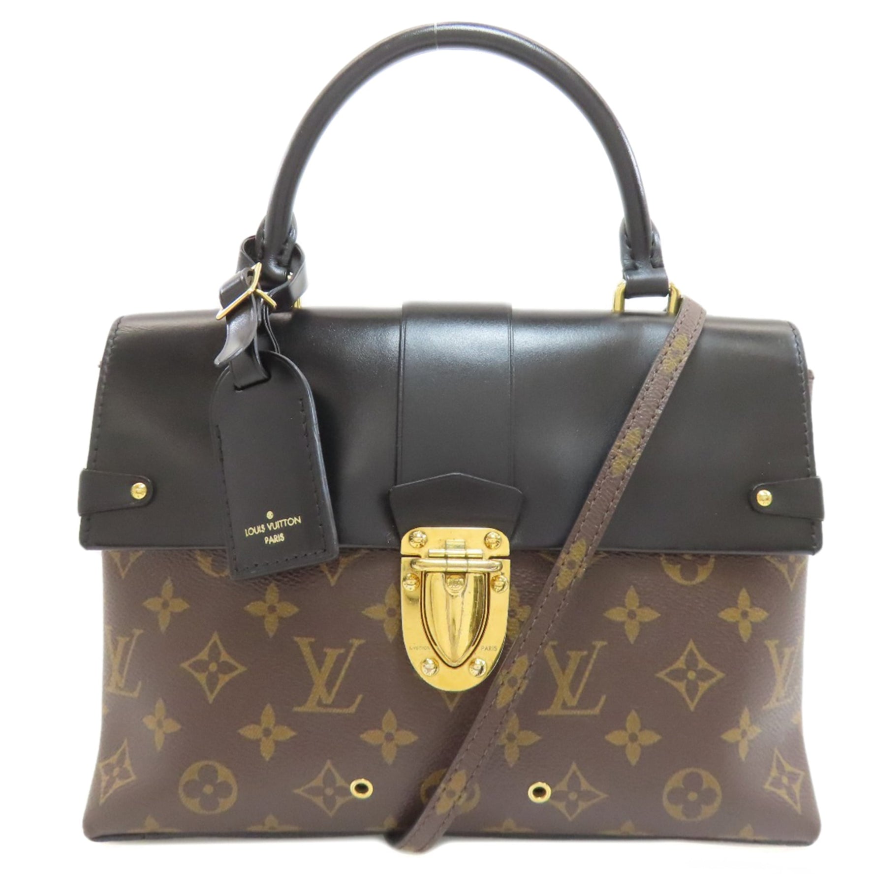 Louis Vuitton Flap Bag MM Handbag Canvas LOUIS VUITTON