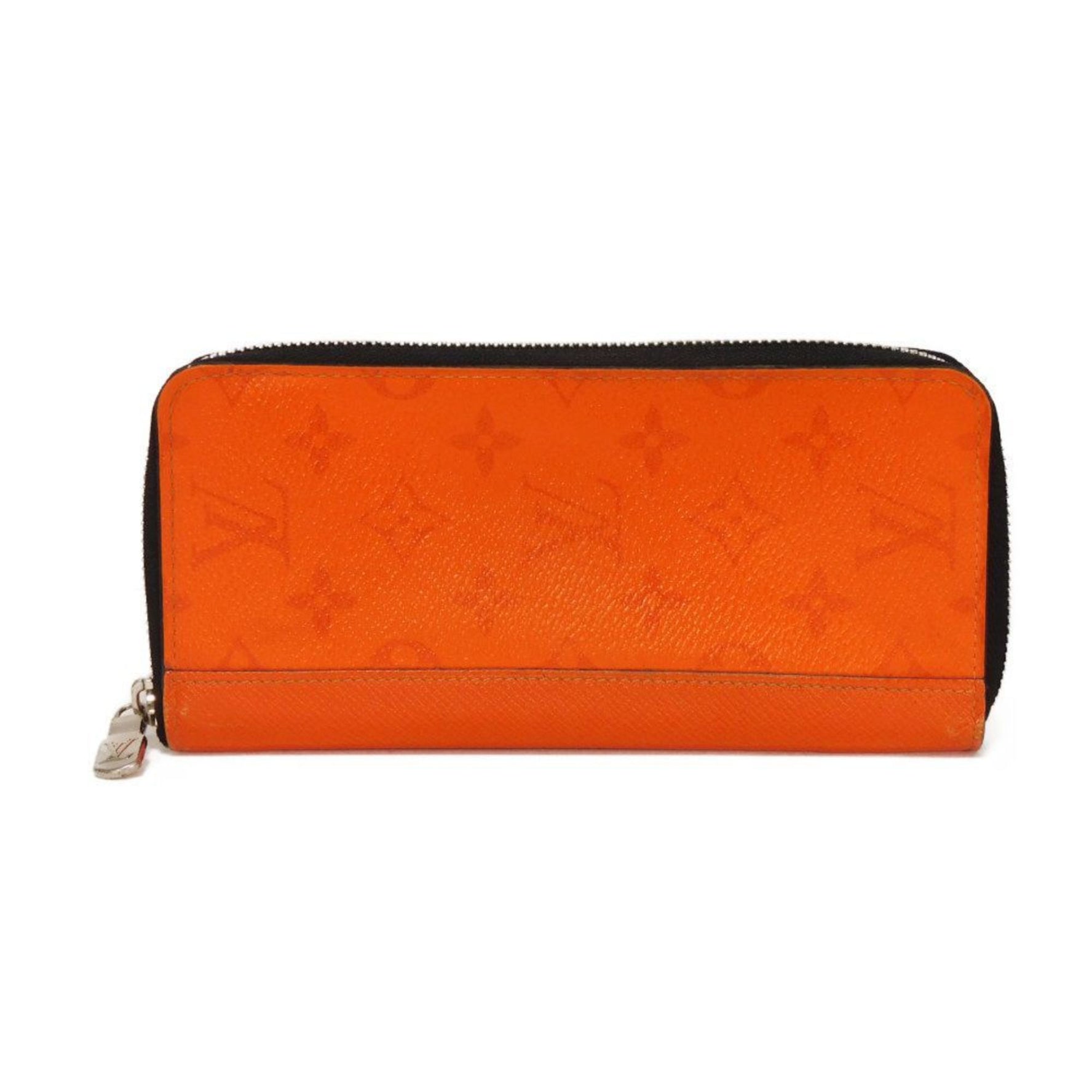 Louis Vuitton Zippy Wallet, Vertical Round, Taiga Rama Monogram Volcano