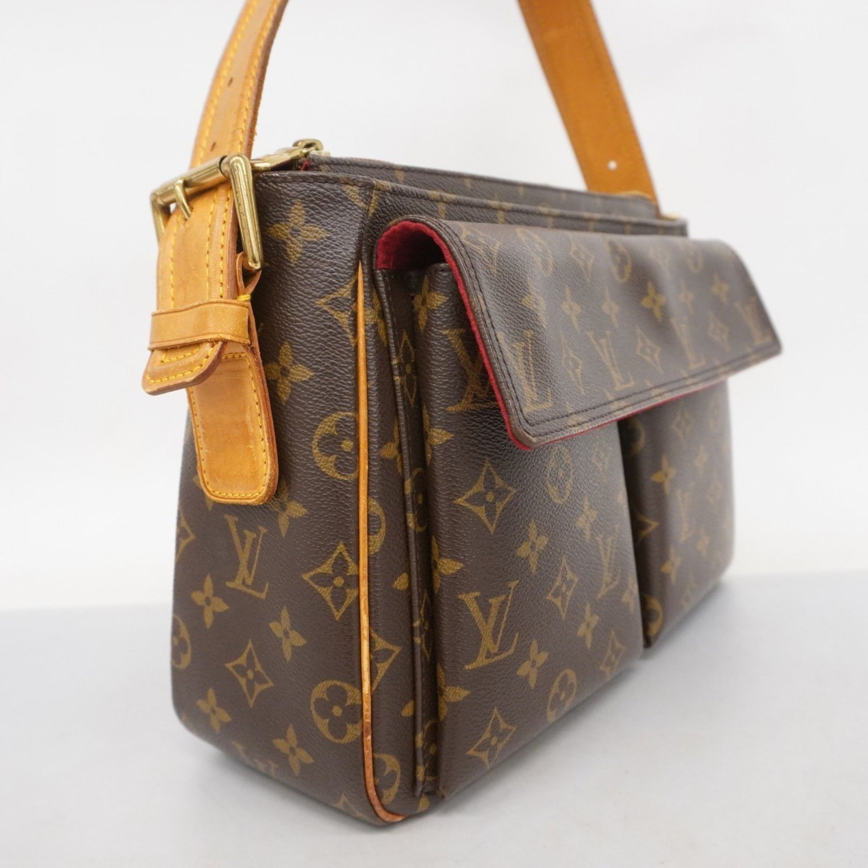 Louis Vuitton Monogram Viva Cite GM Shoulder Bag M51163 Brown Women's
