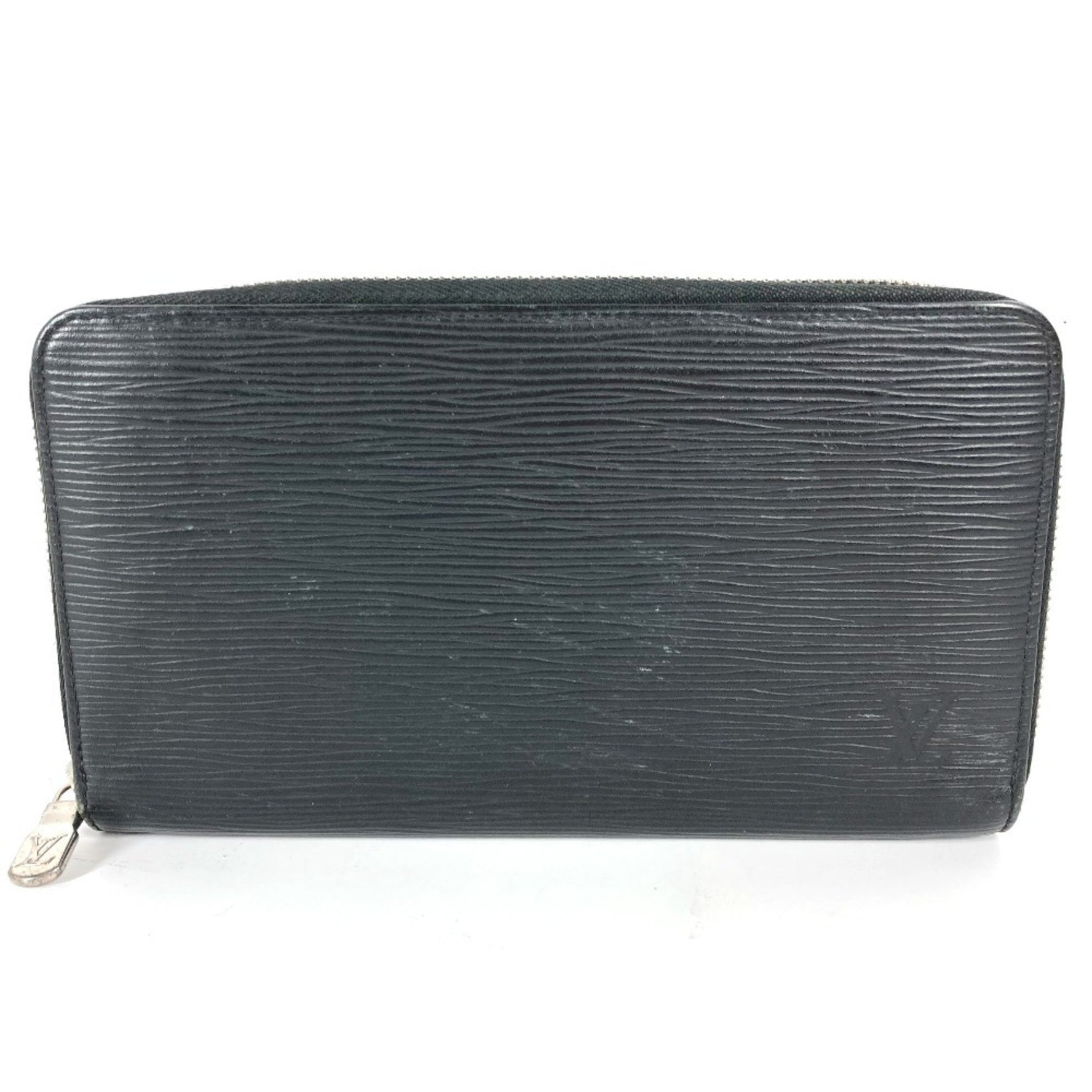 LOUIS VUITTON M62643 Epi Zippy Organizer NM Round Zip Long Wallet in Leather, Men's, Noir Black