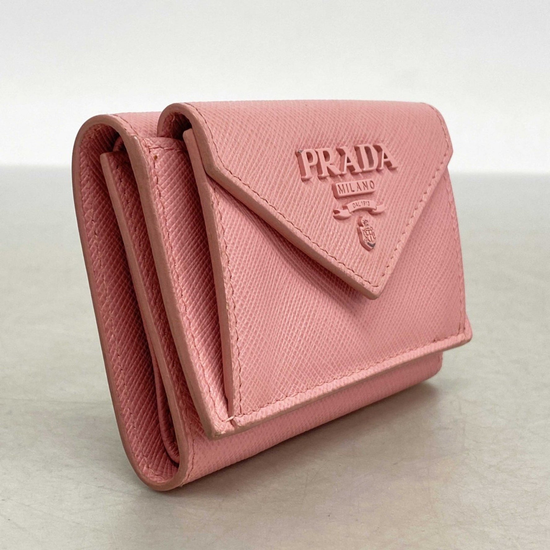 Prada Saffiano Leather Tri-fold Wallet