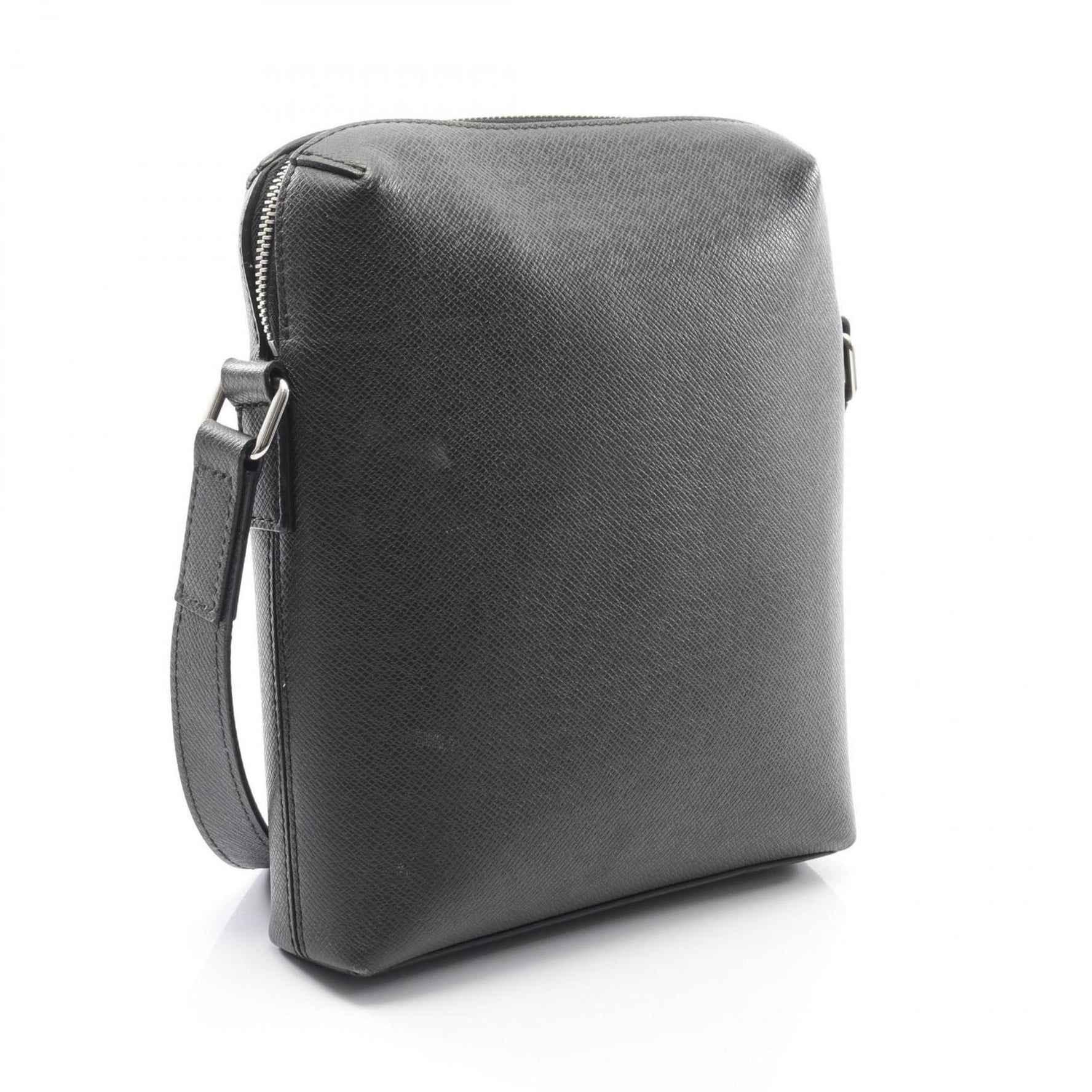 Louis Vuitton Grigori Shoulder Bag, Leather Taiga, Gray