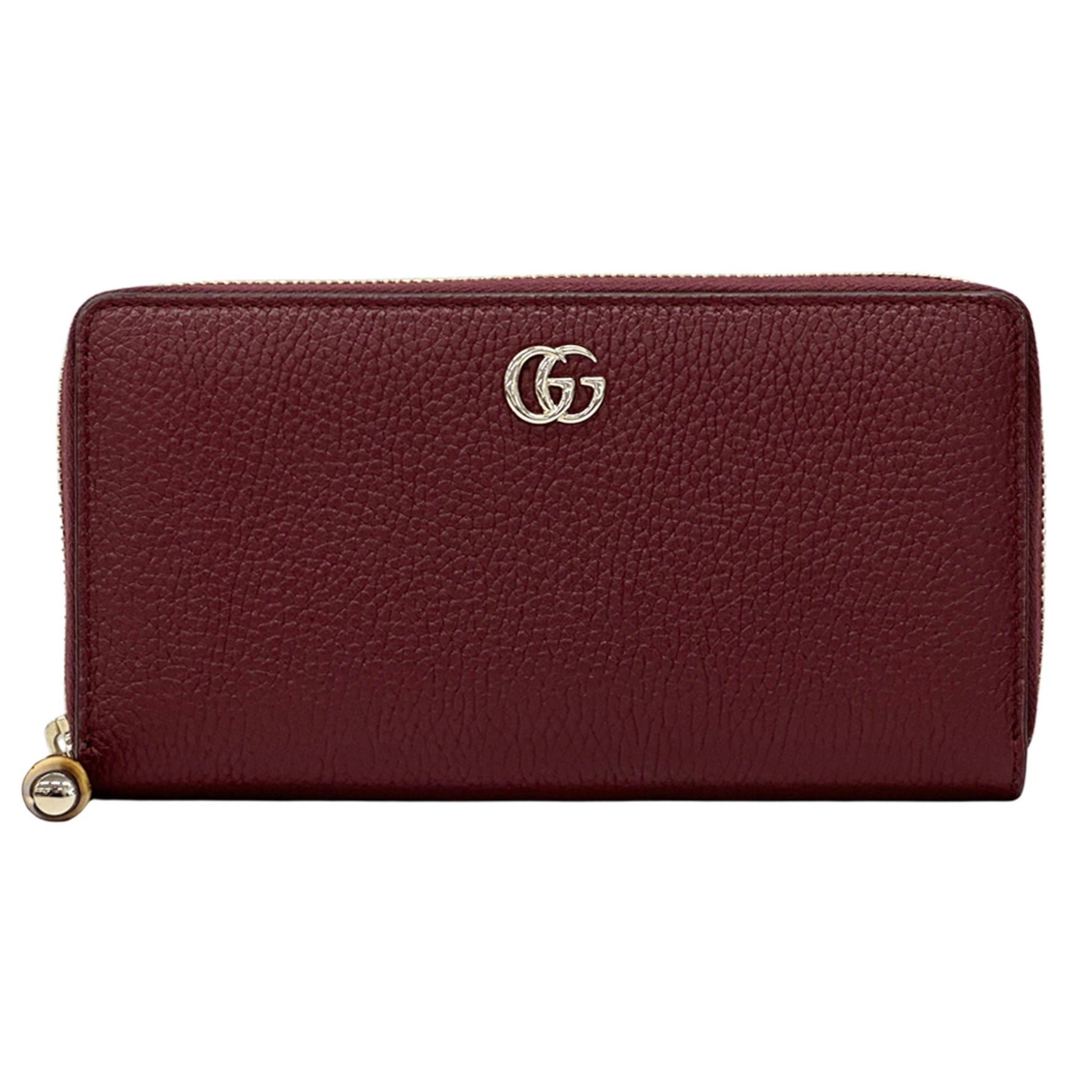 Gucci GG Marmont Bamboo Long Wallet in Leather