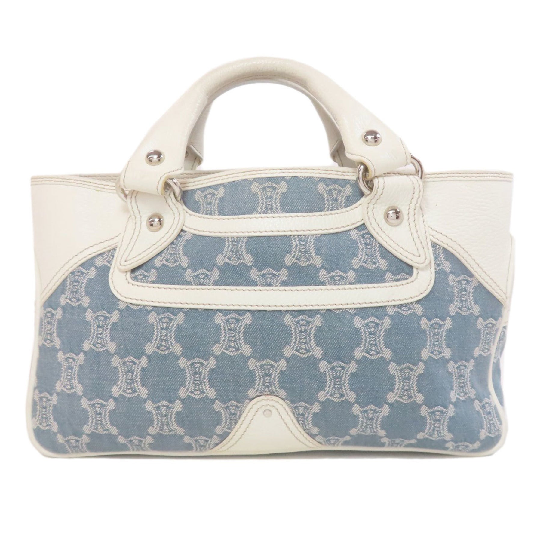 Celine Boogie Bag Handbag Canvas Leather