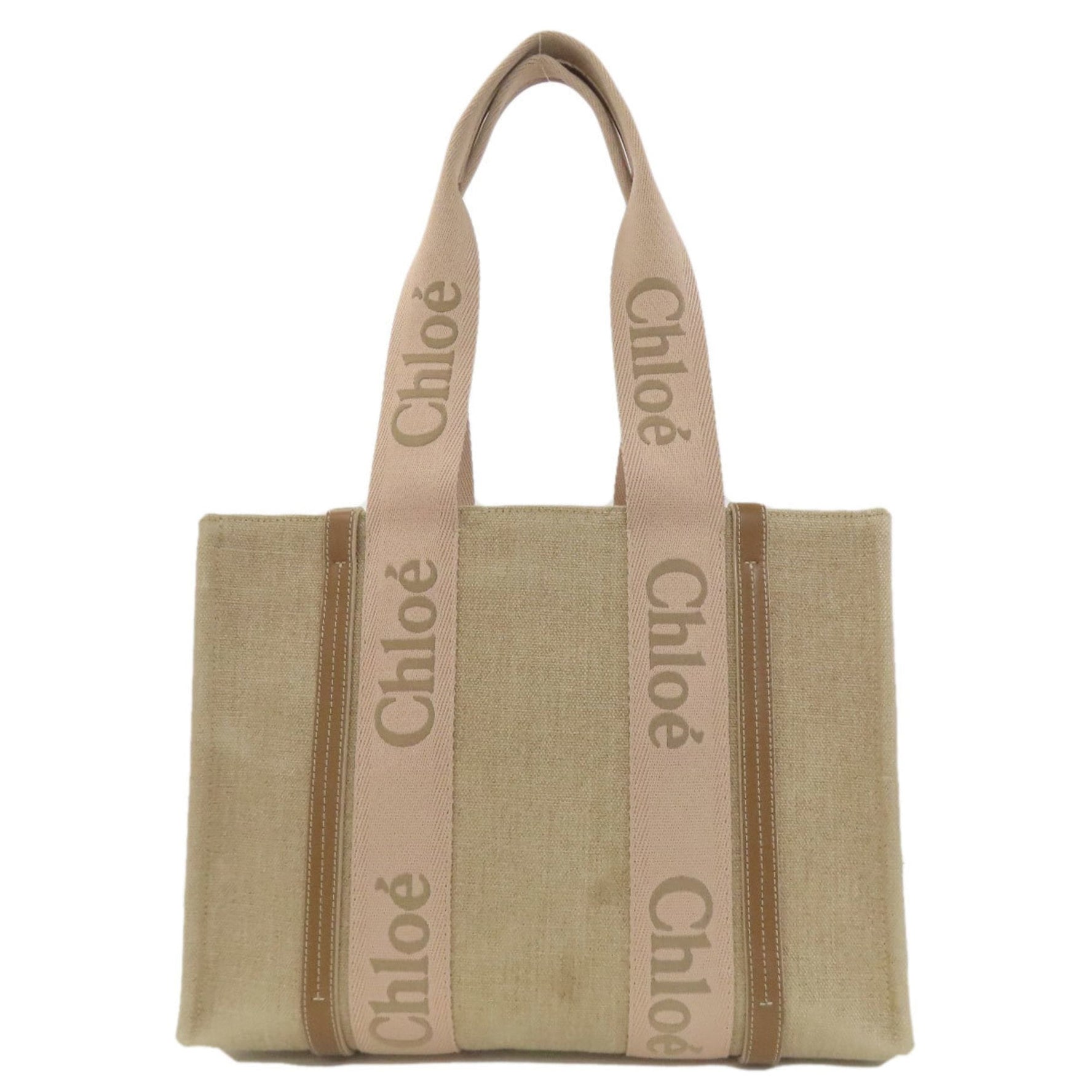 Chloé Chloe Woody Tote Canvas Bag CHLOE