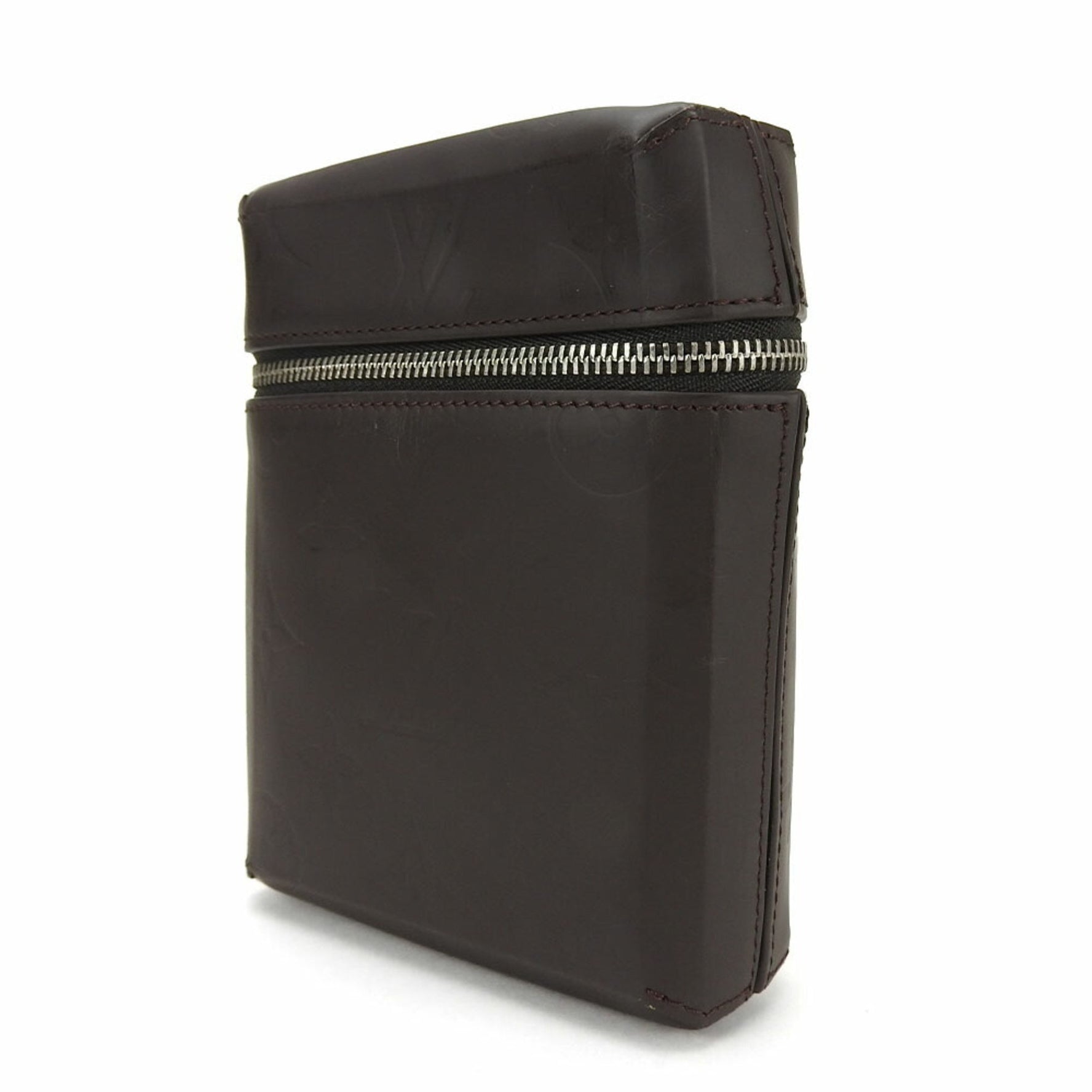 Louis Vuitton Pouch Pochette Ray Monogram Glace Cafe Brown Leather leather