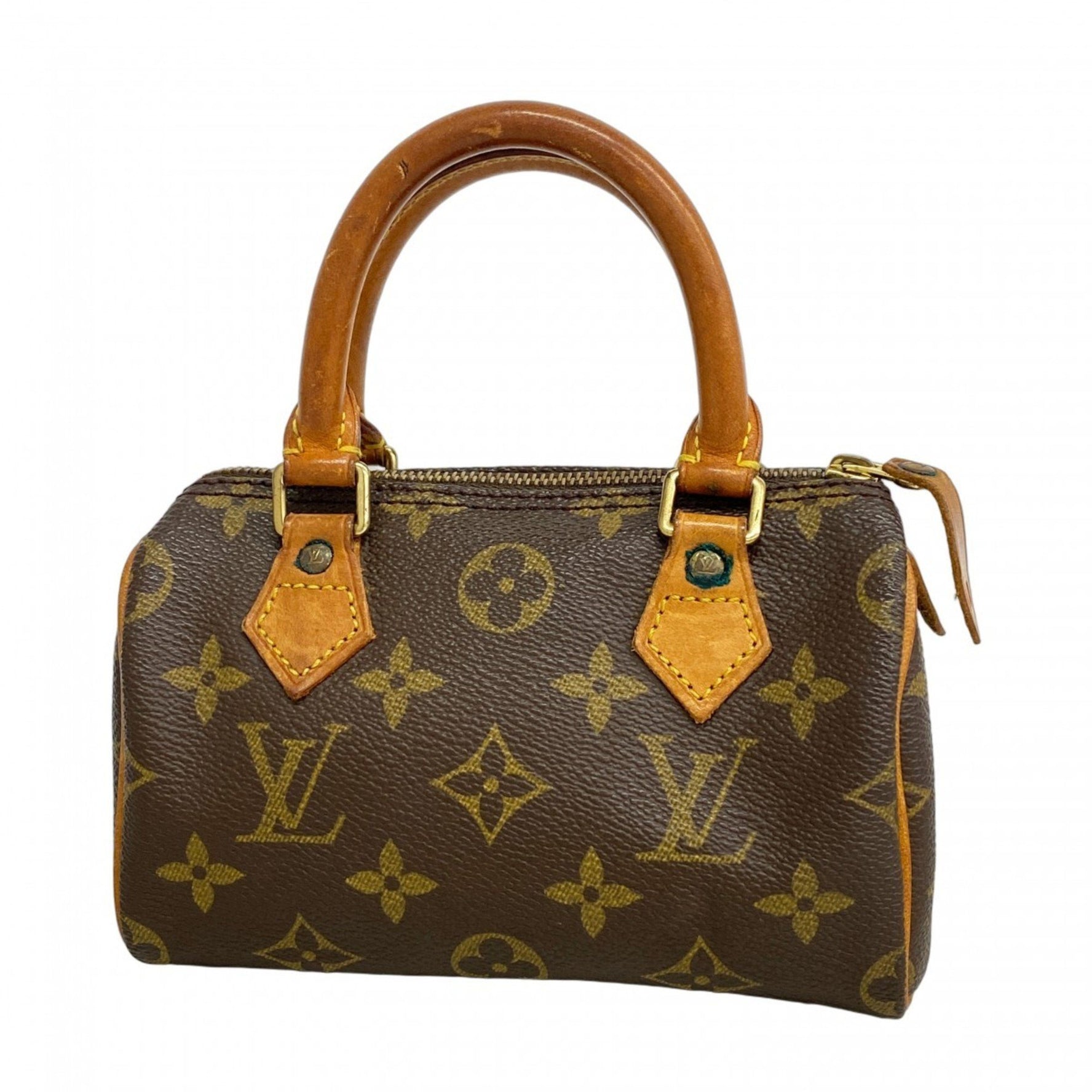 Louis Vuitton Monogram Mini Speedy Handbag M41534 Brown Women's