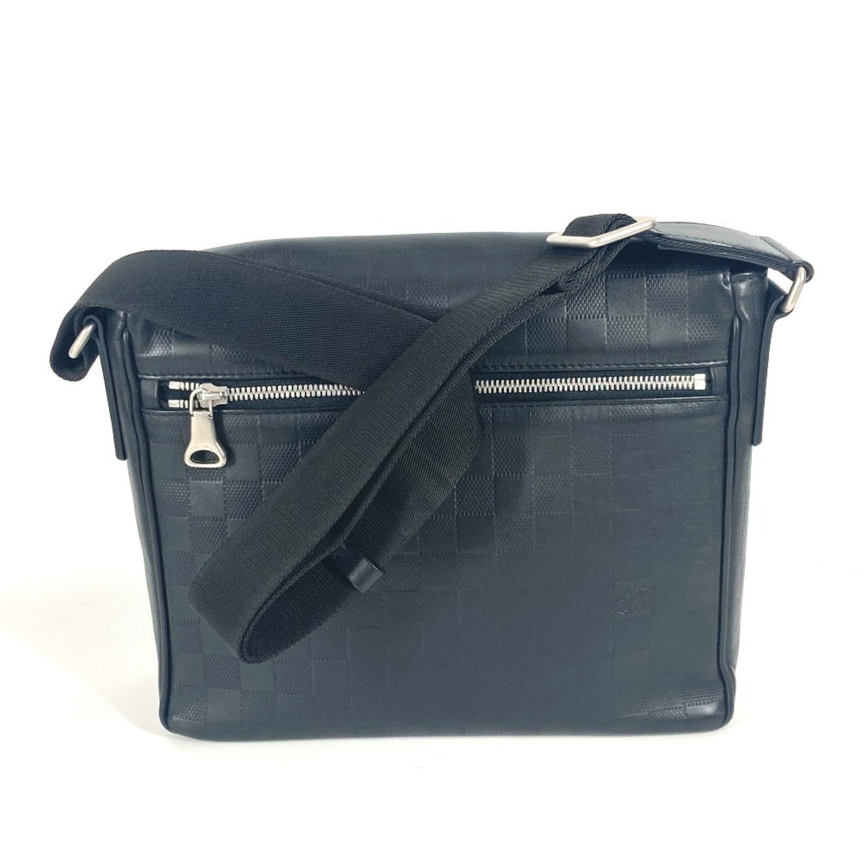 Louis Vuitton Damier Infini District PM Bag Flap Crossbody Shoulder Leather Men's