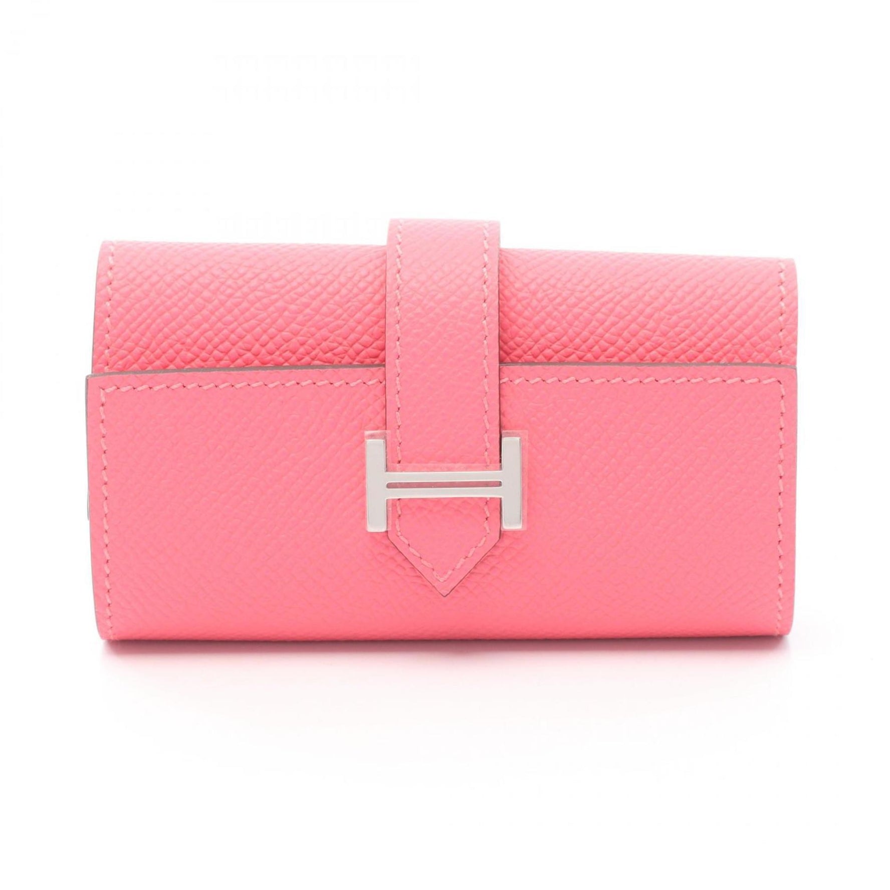 Hermes Hermès Bearn key case, accessory, leather, Epsom pink