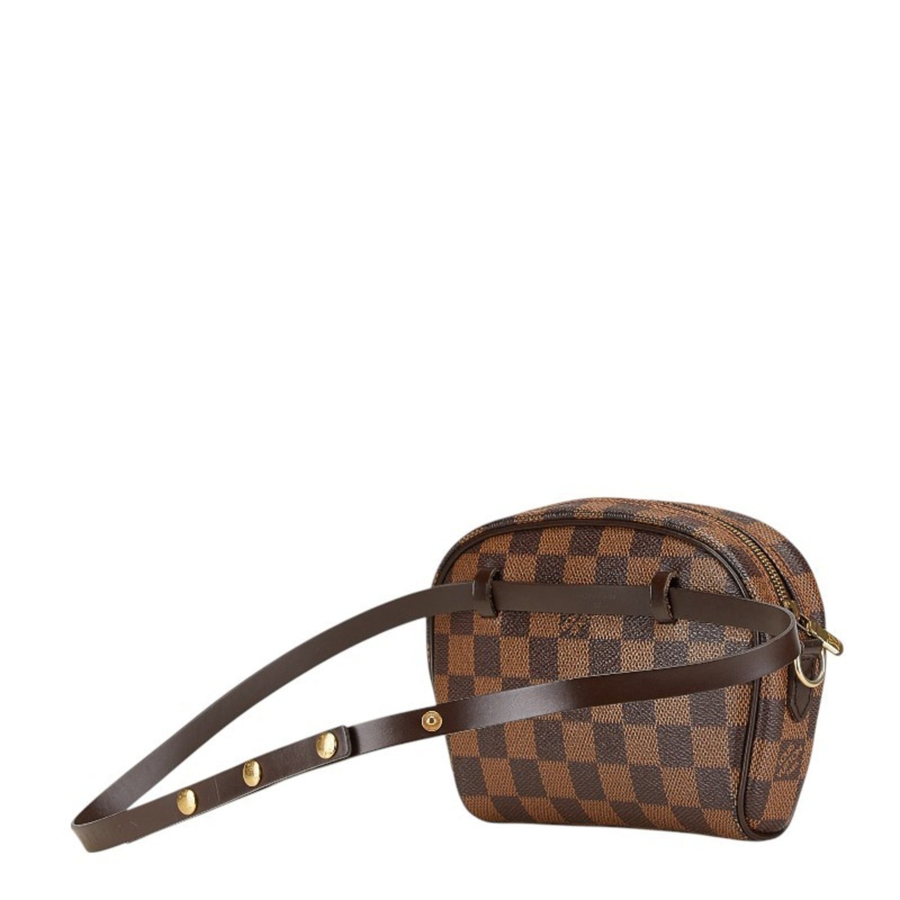Louis Vuitton Damier Pochette Ipanema Crossbody Shoulder Bag Waist #XS PVC Leather