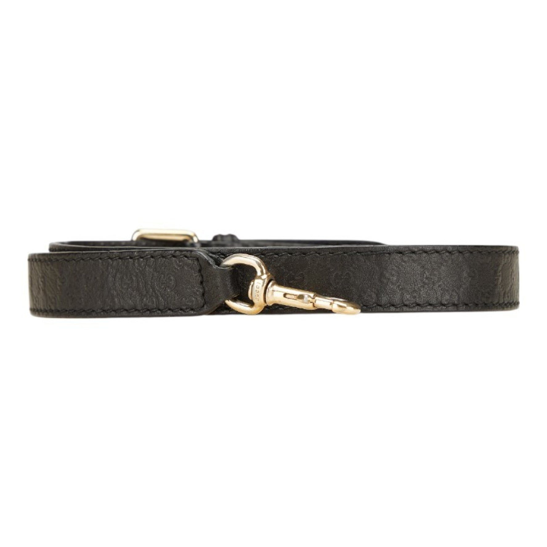 Gucci Guccissima Shoulder Strap in and Gold Leather
