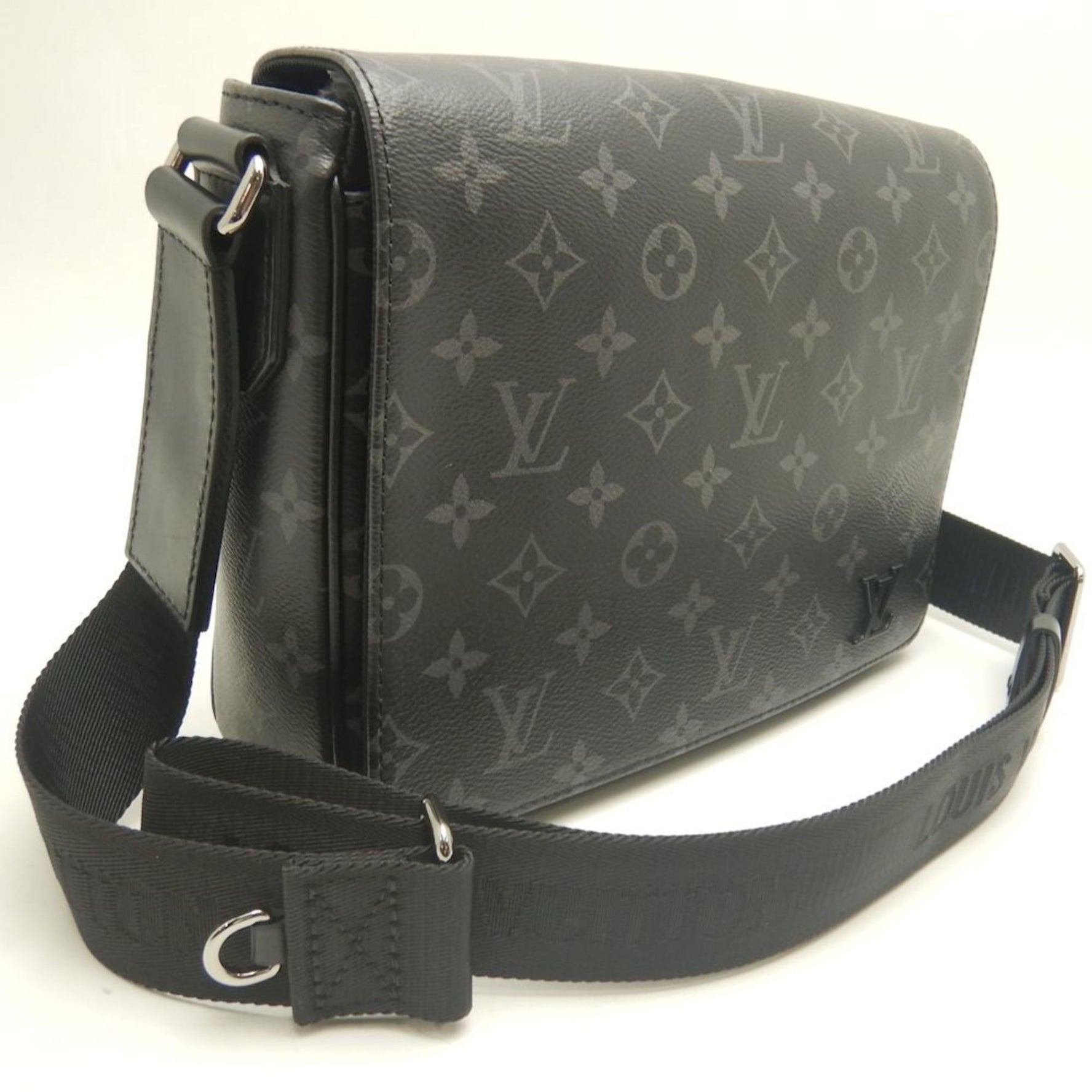 LOUIS VUITTON Monogram Eclipse District PM Shoulder Bag in