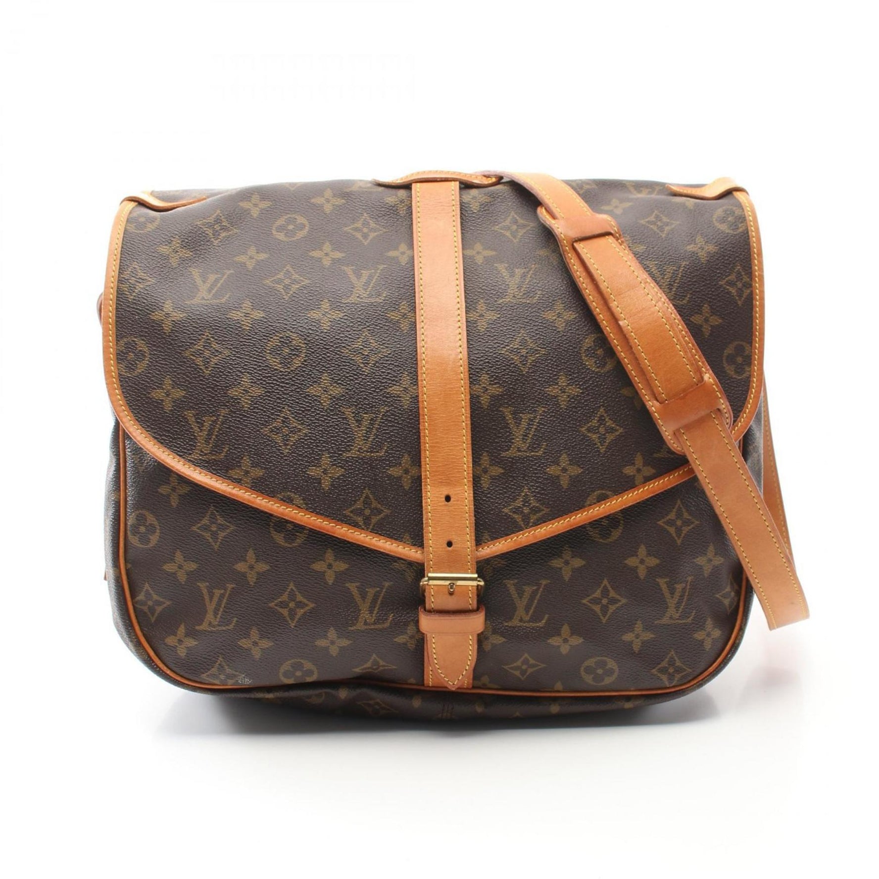Louis Vuitton Saumur 35 Shoulder Bag, Coated Canvas and Leather, Monogram