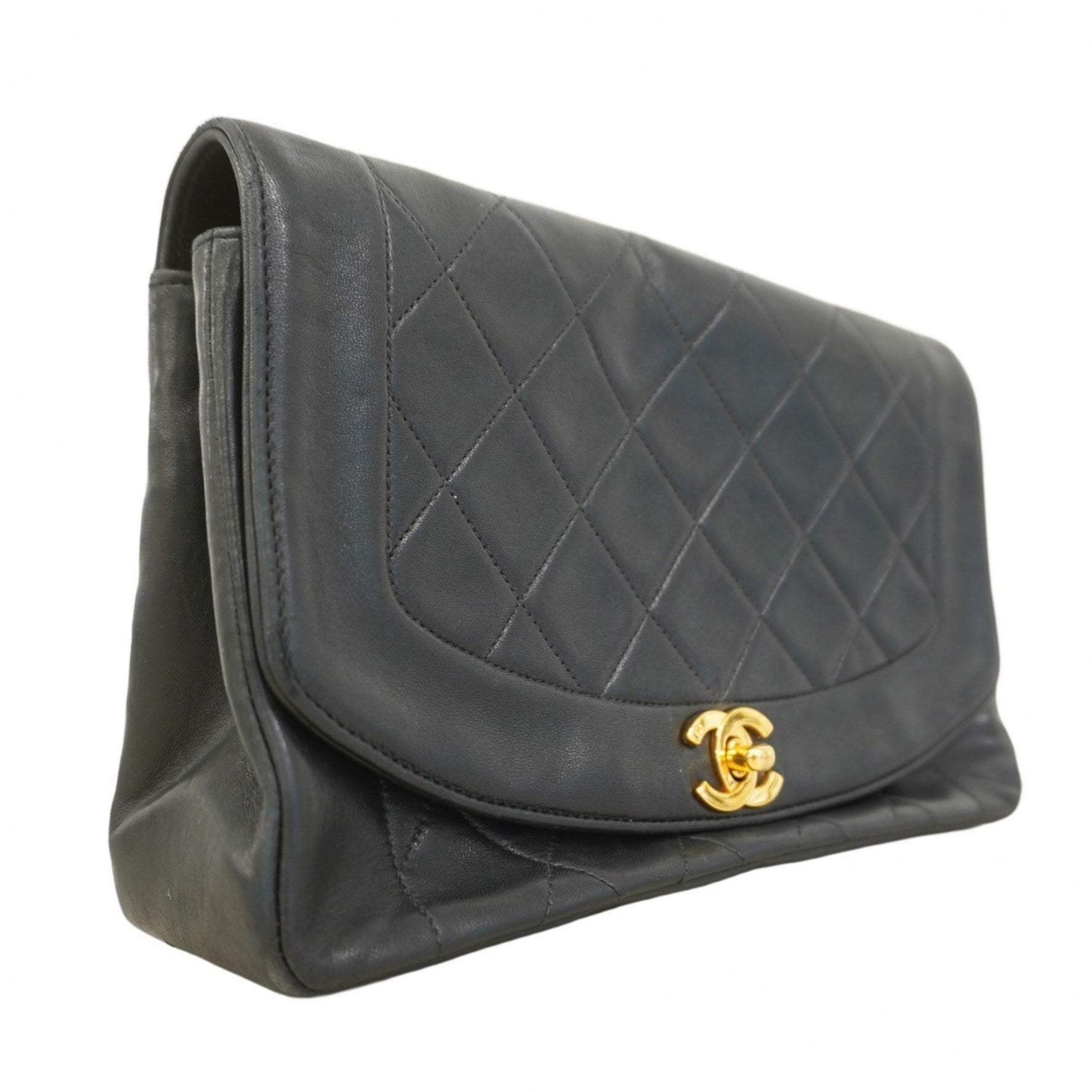 Chanel Diana Shoulder Bag, Chain Lambskin