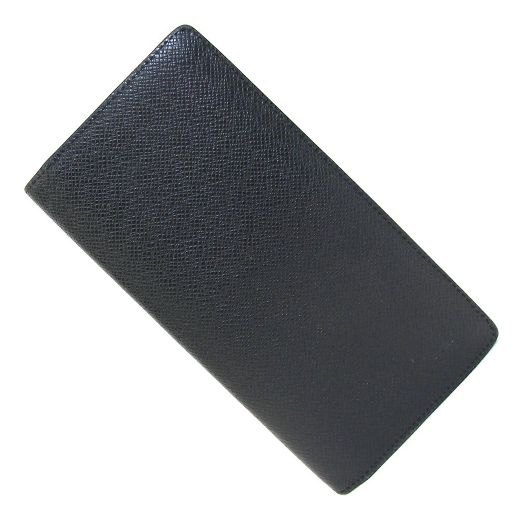 Louis Vuitton Bi-fold Long Wallet Taiga Portefeuille Brazza Noir Black