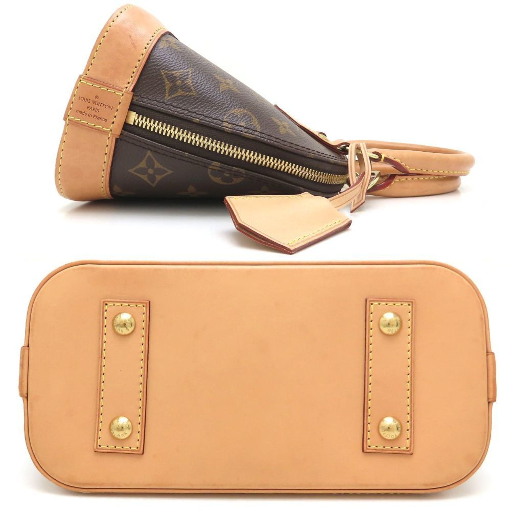 Louis Vuitton Monogram Alma BB Handbag Brown