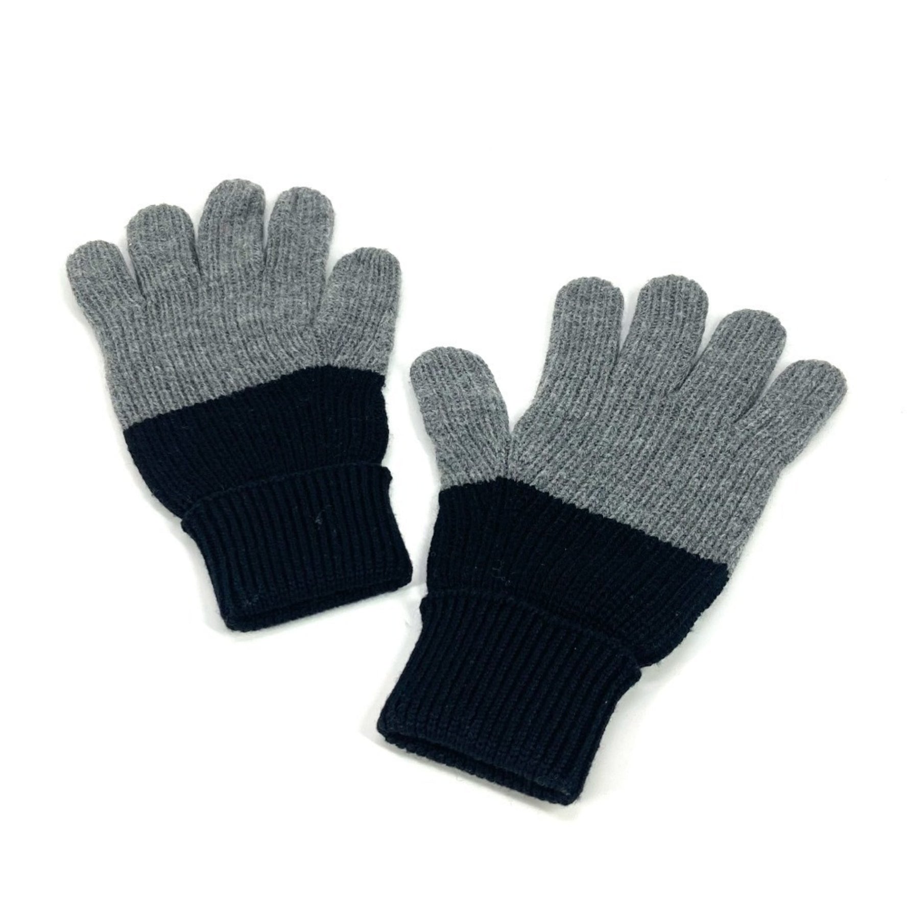 Christian Dior Dior Logo CD Bicolor Accessory Gloves Wool Black