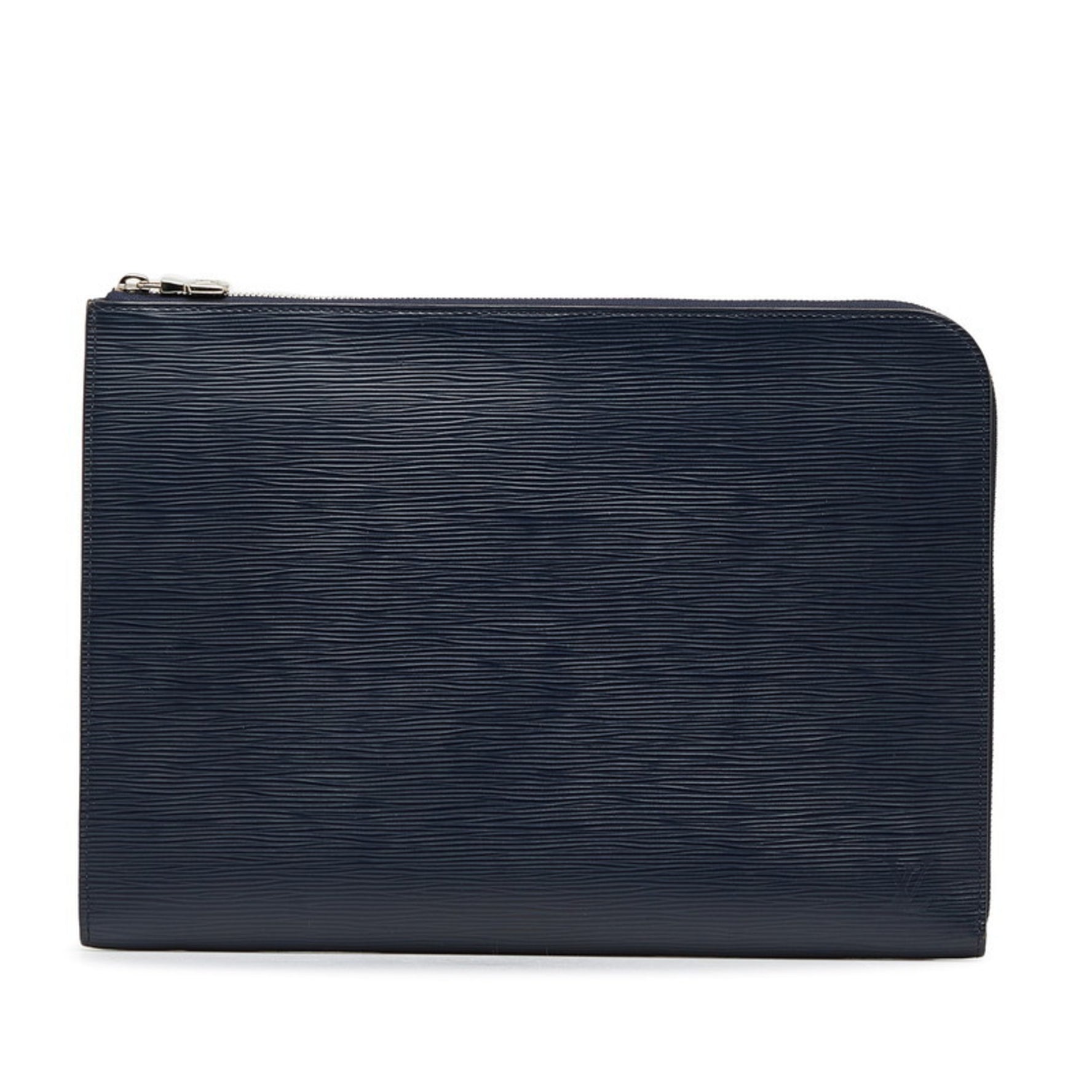 Louis Vuitton Epi Pochette Jour GM Clutch Bag Second M64154 Blue Marine Navy Leather Men's LOUIS VUITTON