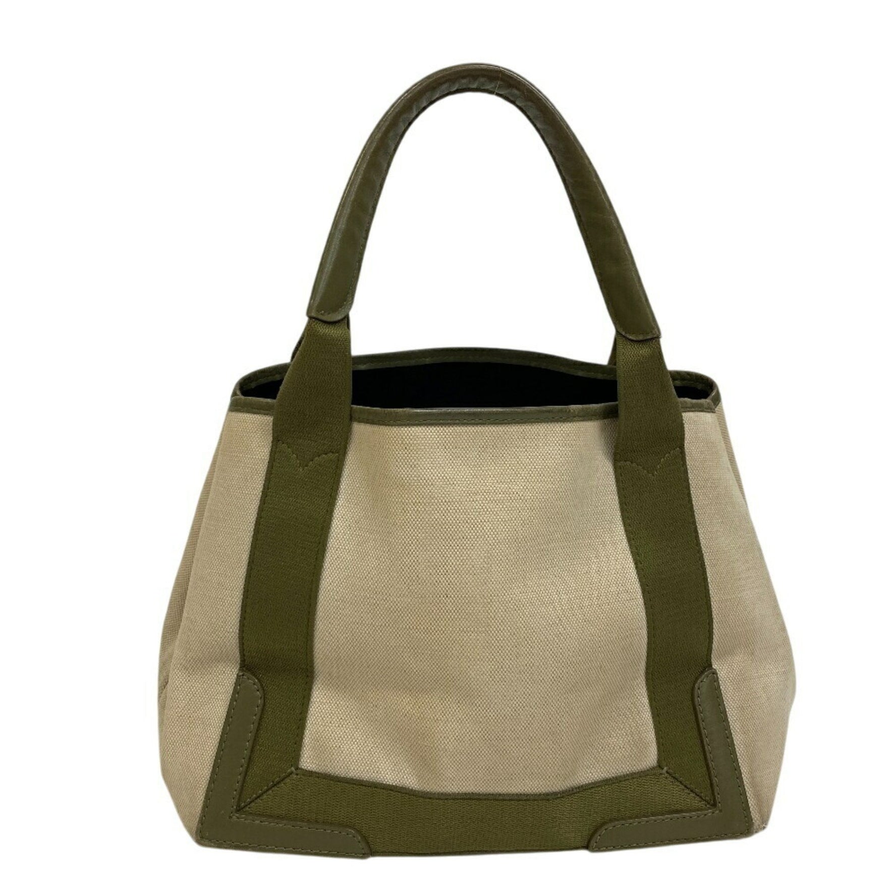 BALENCIAGA Navy Cabas Small Tote Bag Khaki Green Unisex Z0012986