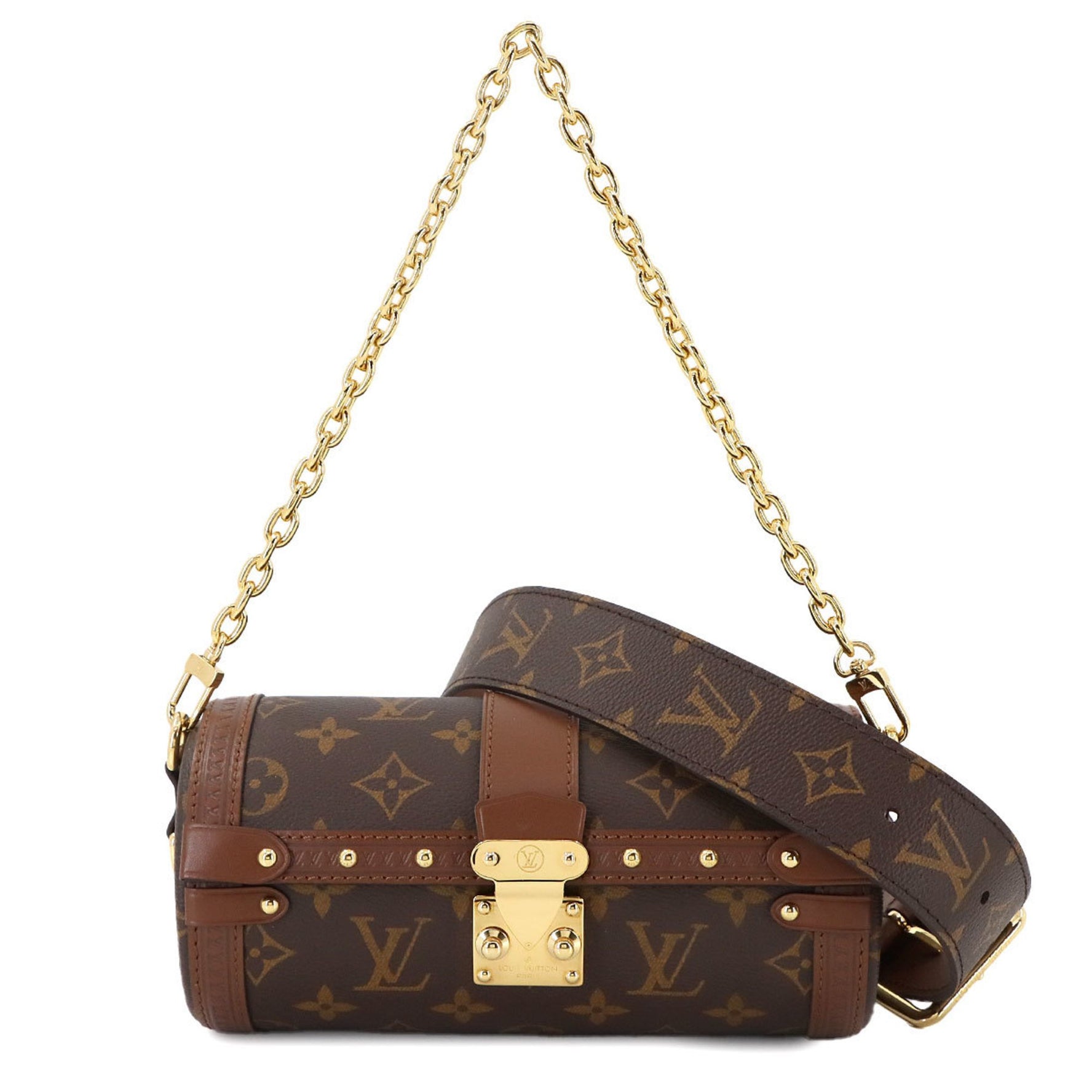 Louis Vuitton Monogram Papillon Trunk Shoulder Bag, Brown, RFID