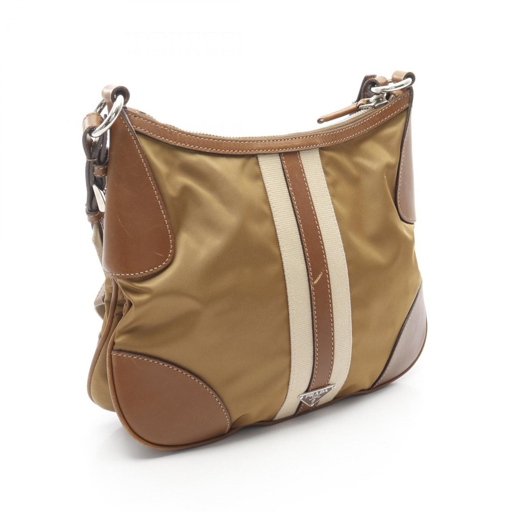 Prada TESSUTO Shoulder Bag, Nylon and Leather