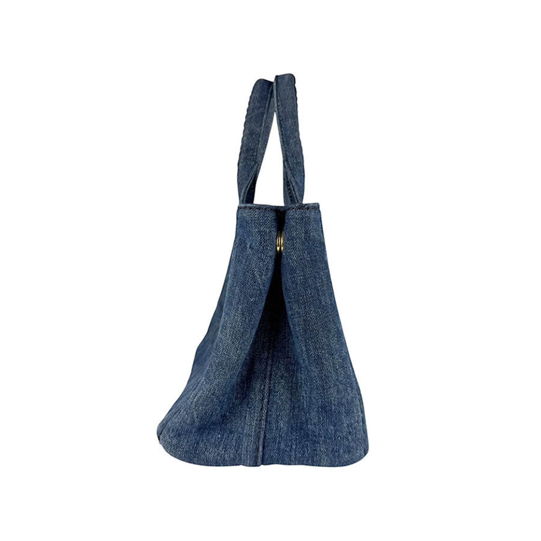 Prada Canapa Denim Shoulder Bag