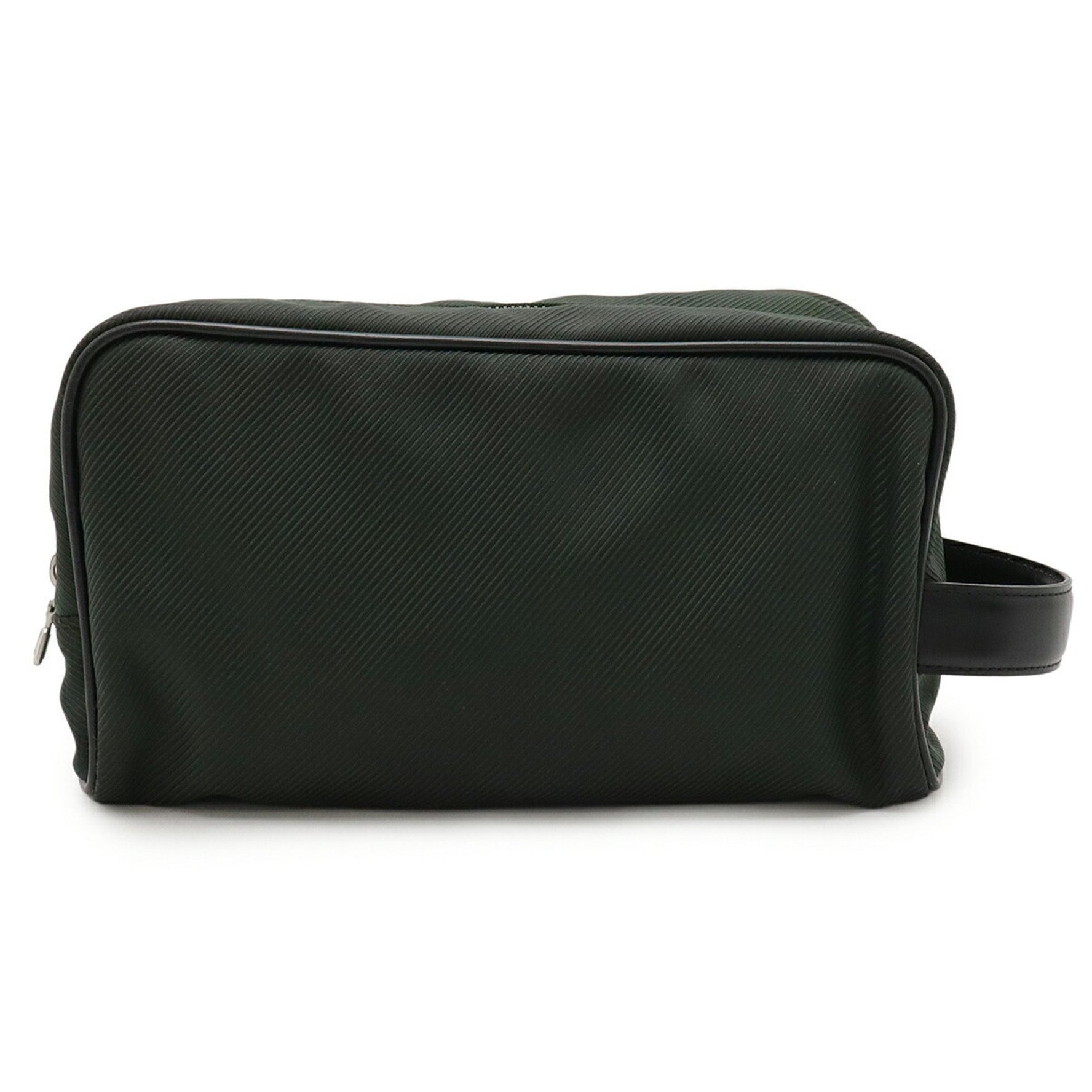 Louis Vuitton Taiga Parana Second Bag Handbag Canvas Leather Ardoise Black