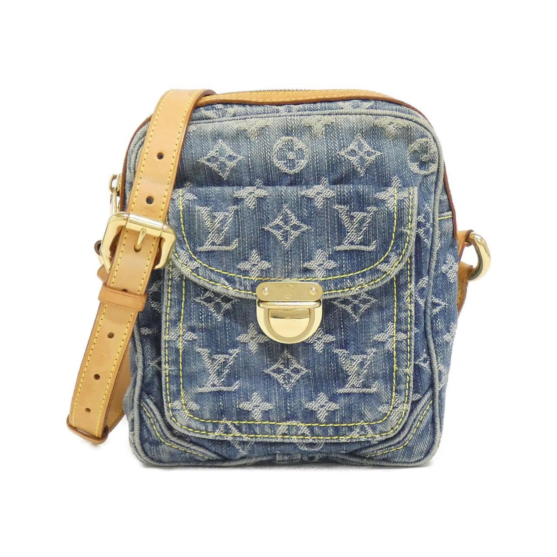 Louis Vuitton Monogram Denim Camera Bag Shoulder