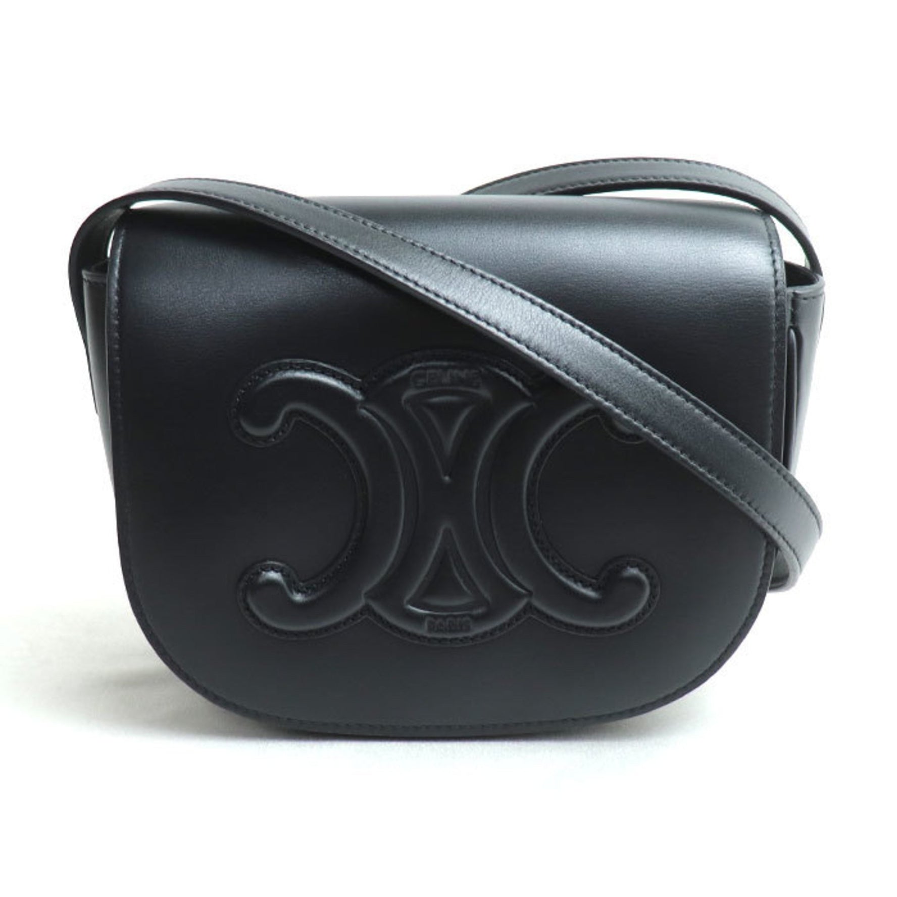 CELINE Folco Cuir Triomphe Shoulder Bag