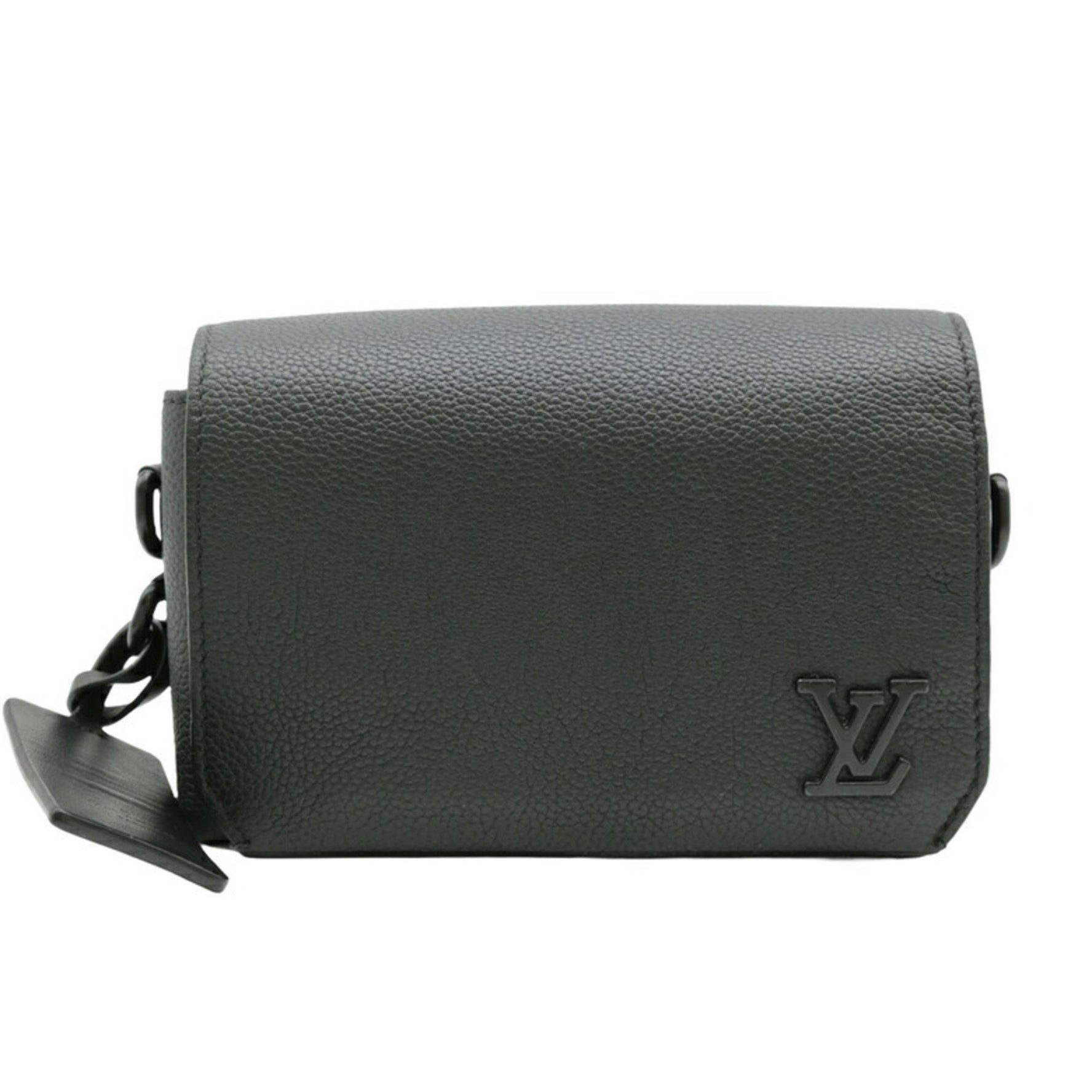 LOUIS VUITTON Louis Vuitton Fastline Wearable Wallet LV Aerogram Shoulder Bag Cowhide Leather Black M82085