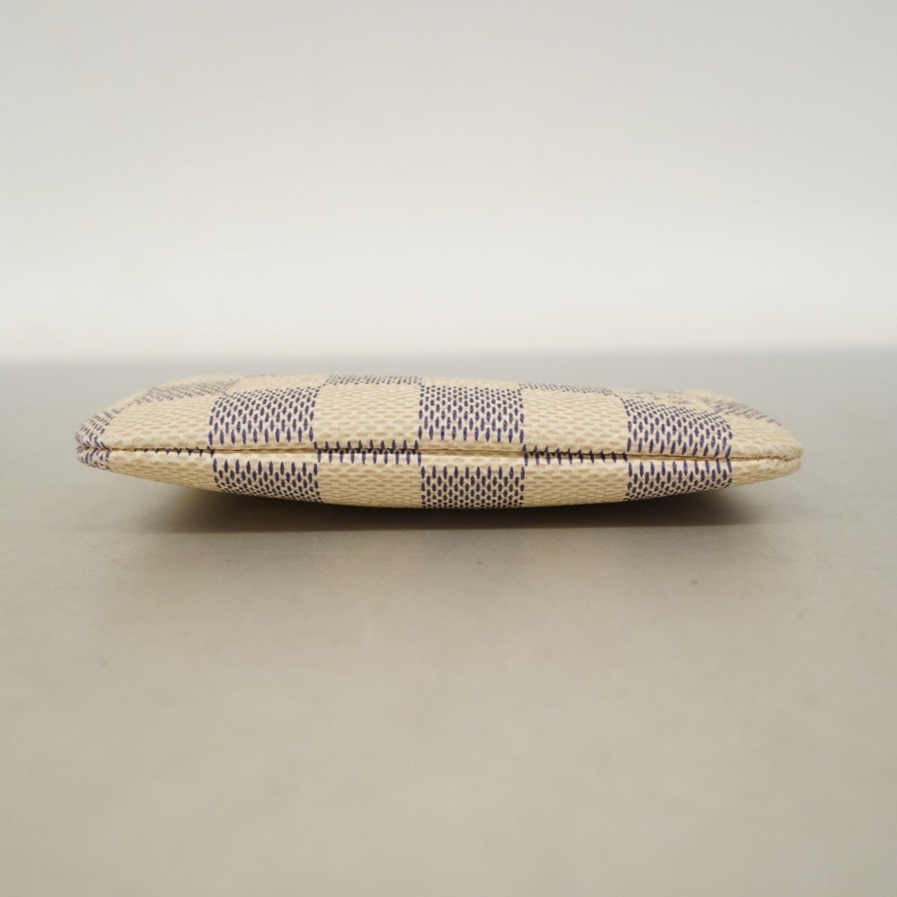 Louis Vuitton Damier Azur Pochette Cle Wallet/Coin Case N62659 White for Men and Women