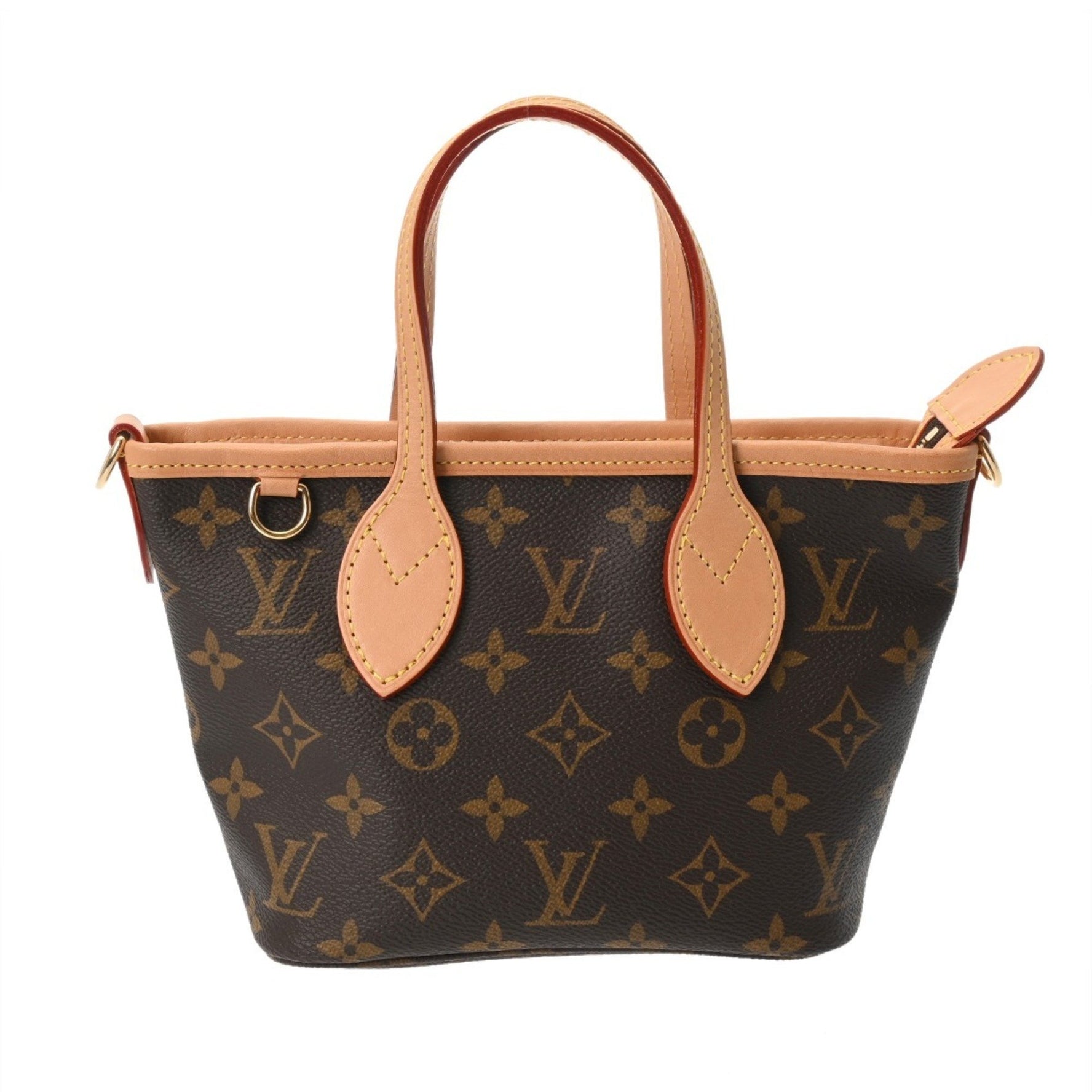 LOUIS VUITTON Monogram Neverfull BB Beige Canvas Handbag, A-Rank, Pre-Owned, Ginzo