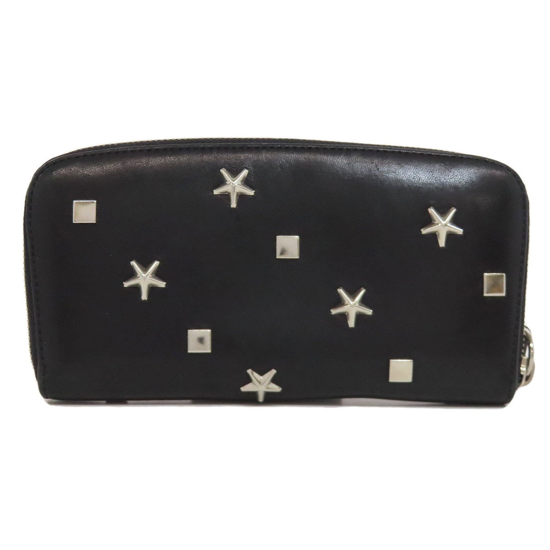 Jimmy Choo Studded Star Motif Bi-fold Wallet Leather