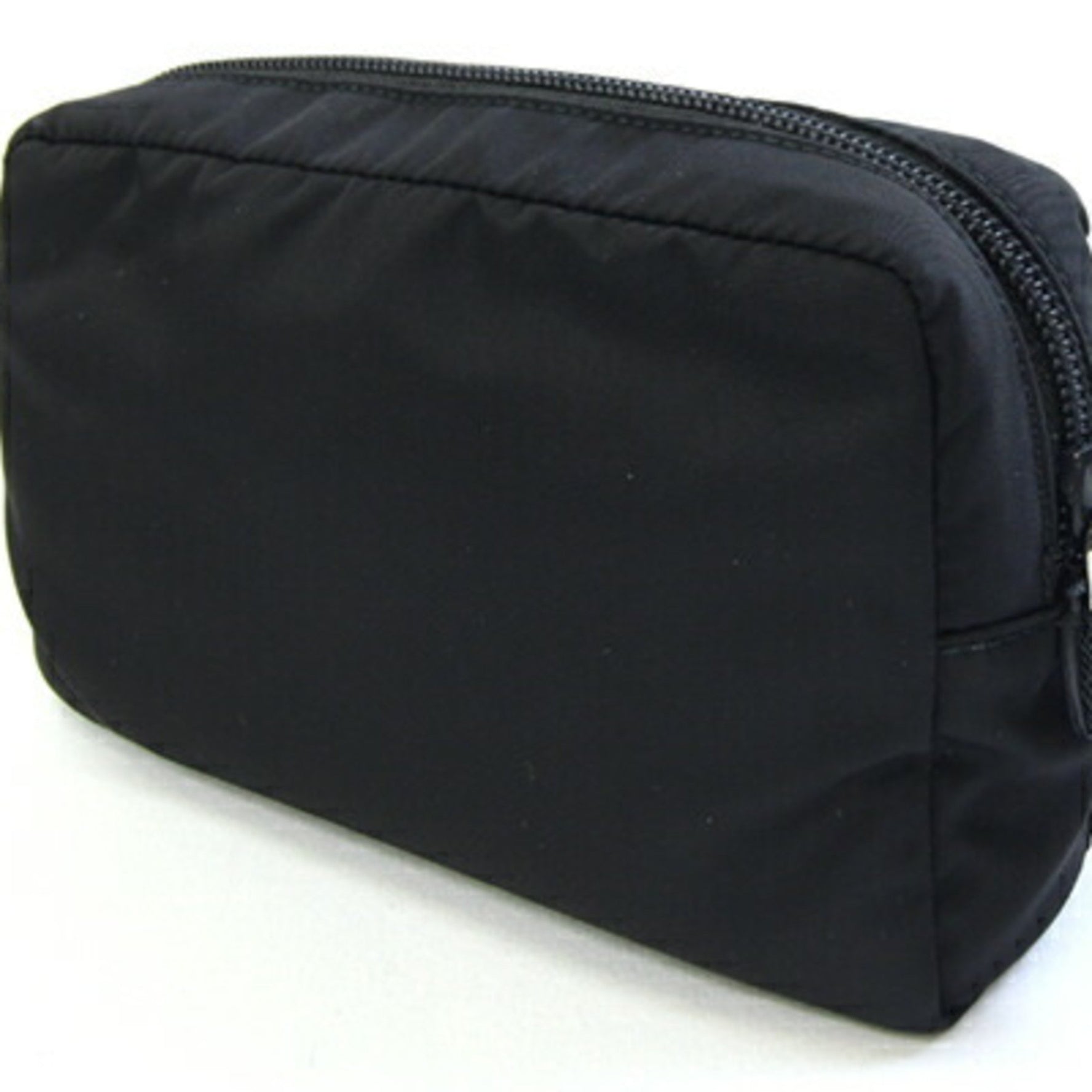 Prada Pouch Black Nylon and Leather Clutch Bag with Strap