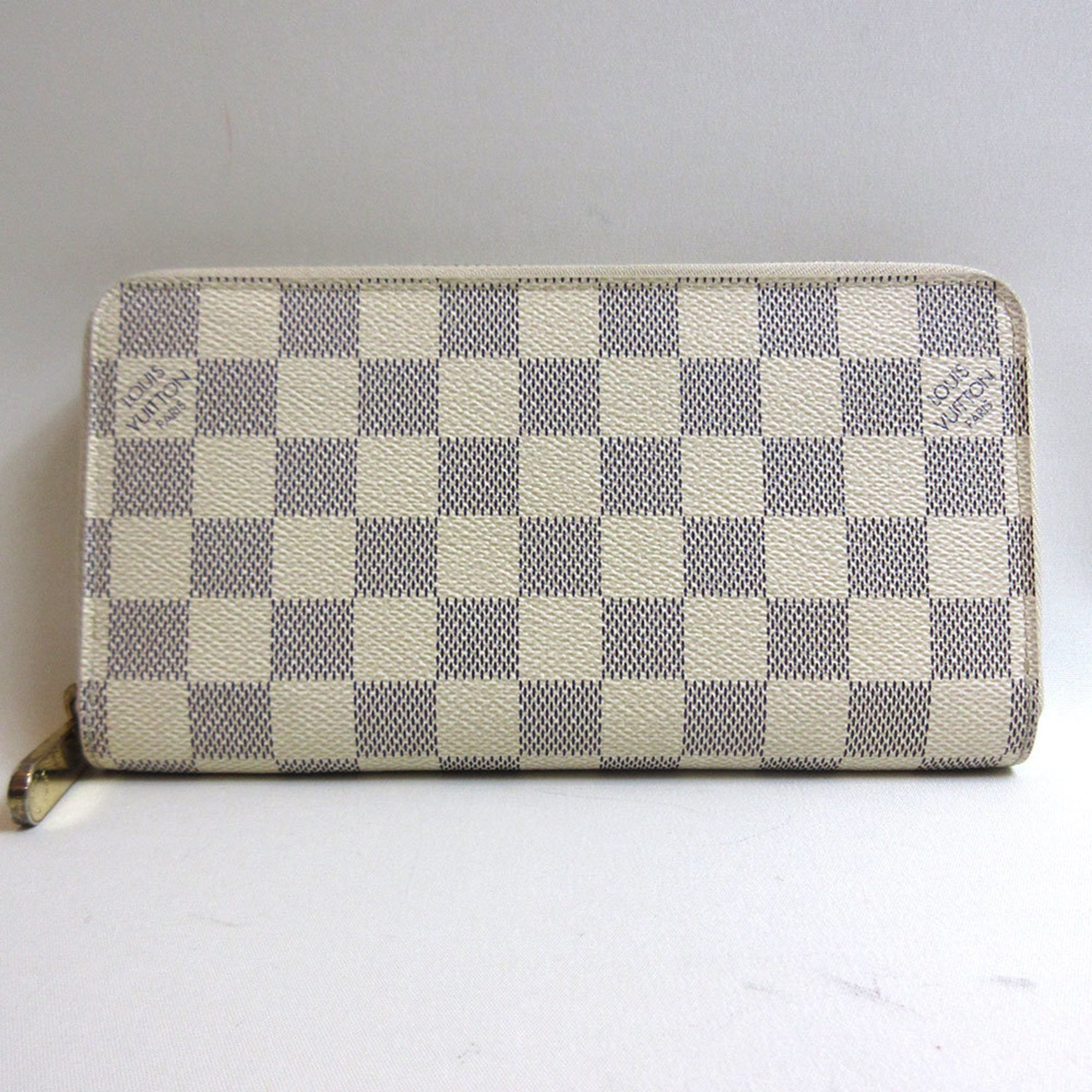 Louis Vuitton Zippy Damier Azur Long Wallet Round LOUISVUITTON