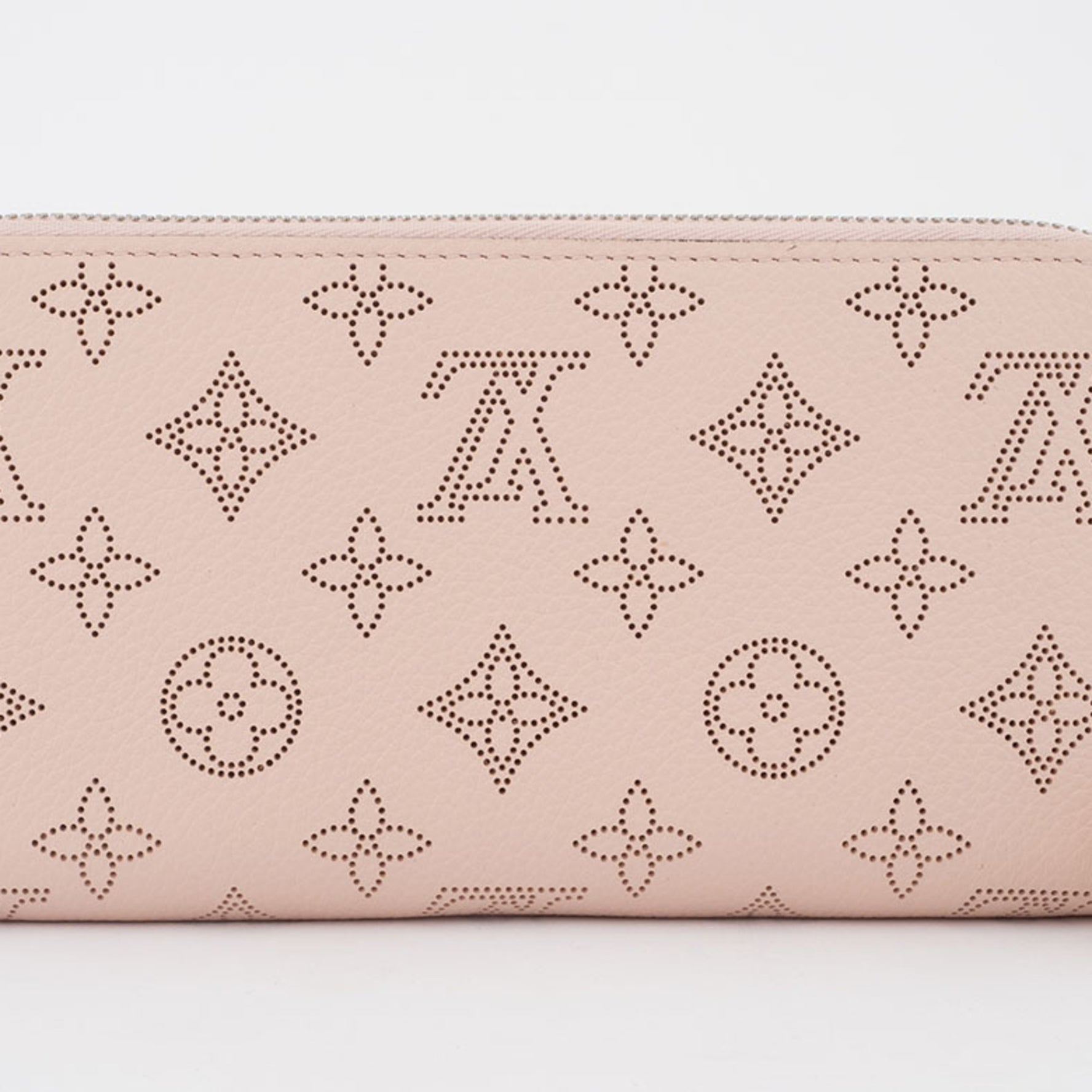 Louis Vuitton Zippy Wallet Long Clutch Bag Jasmine Mahina Leather