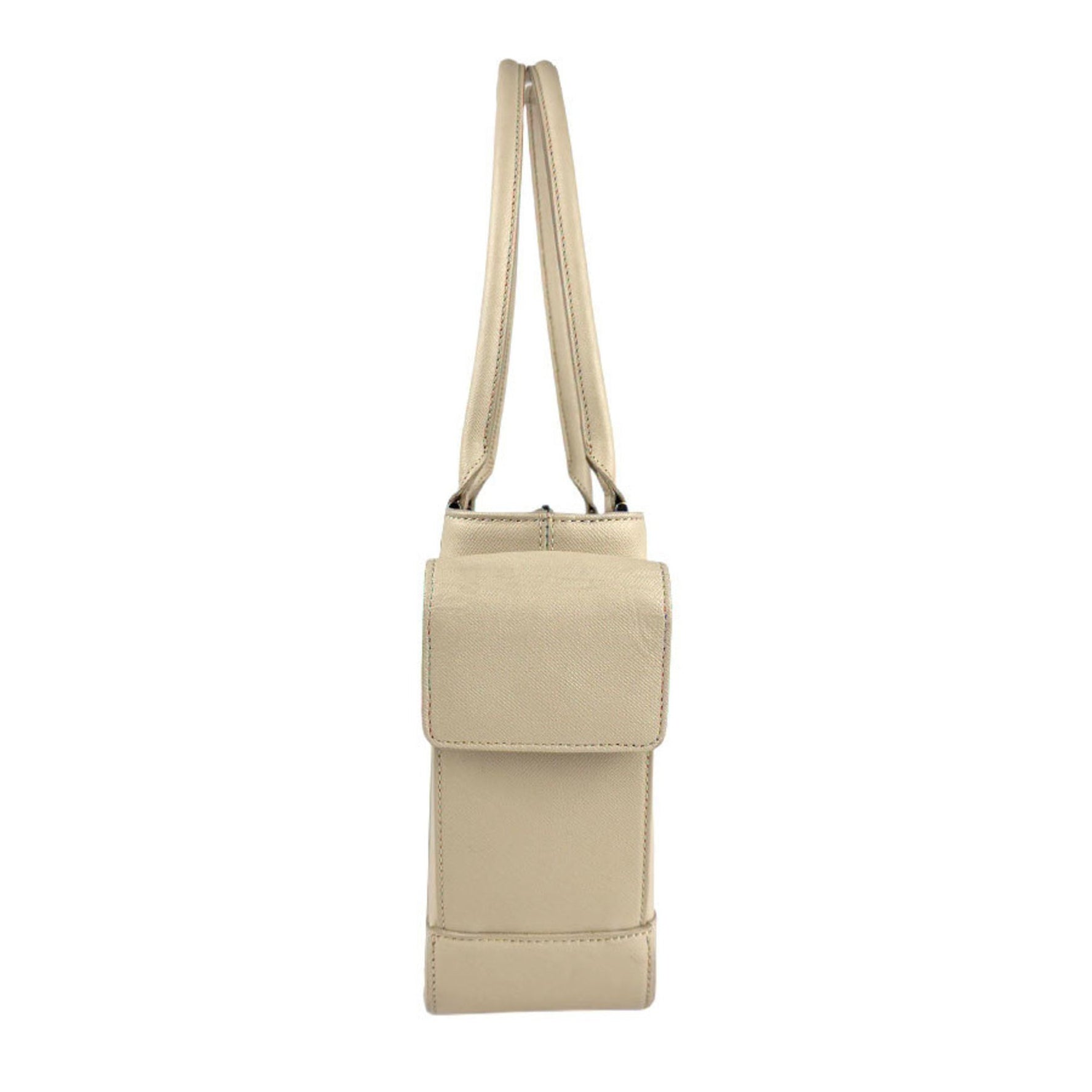 Burberry shoulder bag, leather, beige, women's, z5771