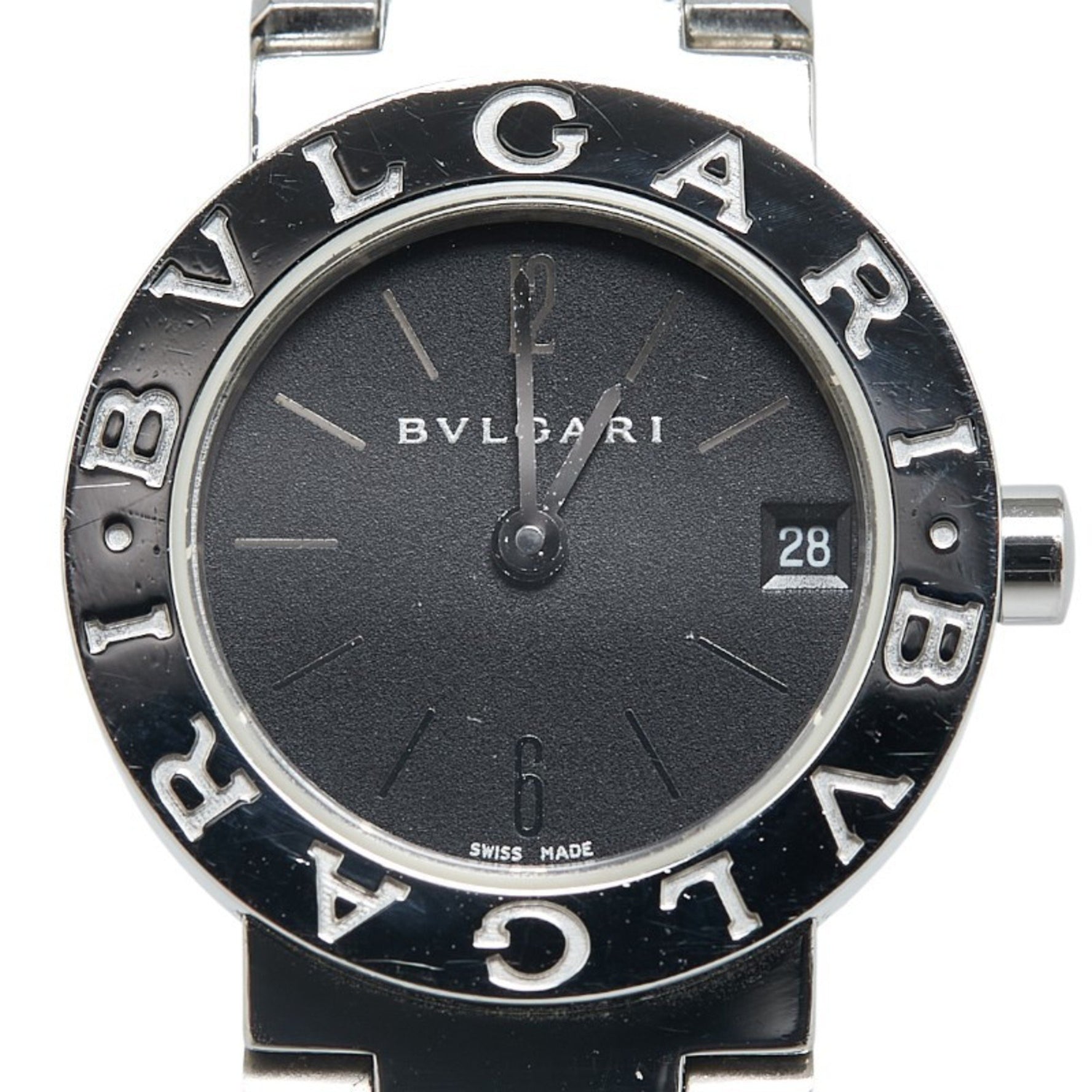 BVLGARI Watch Quartz Black Dial Stainless Steel