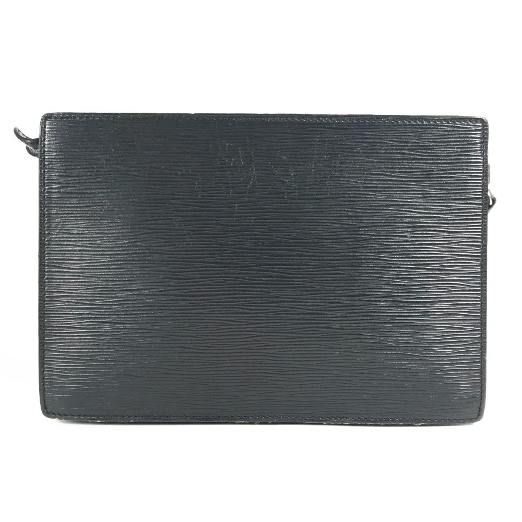 LOUIS VUITTON Epi En Gain Pochette Shoulder Bag in Leather, Noir Black