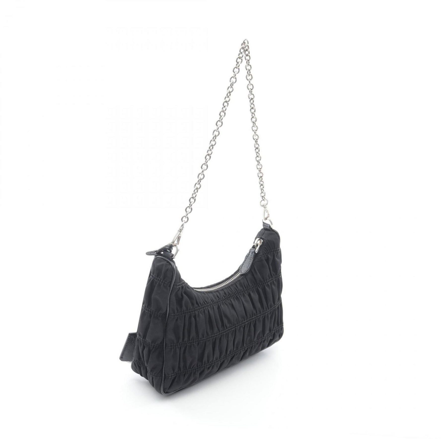 Prada Re-Edition 2006 Embroidered Drill Riamo Fi Shoulder Bag in Nylon and Saffiano Leather