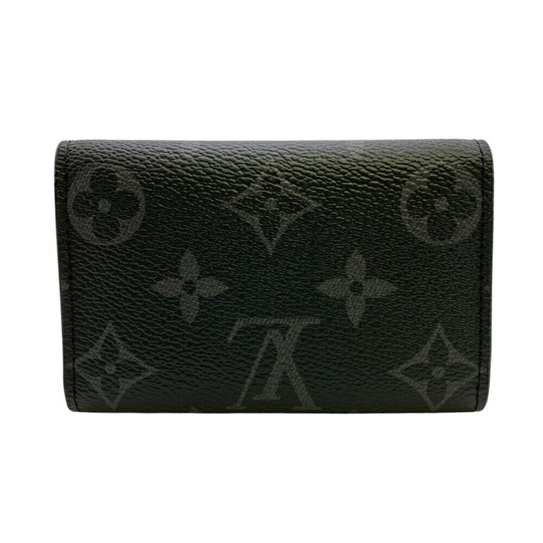 LOUIS VUITTON M82603 Multicle 6 6-Ring Monogram Key Case with Smart Key, Coin, and Ring, Black, Men's