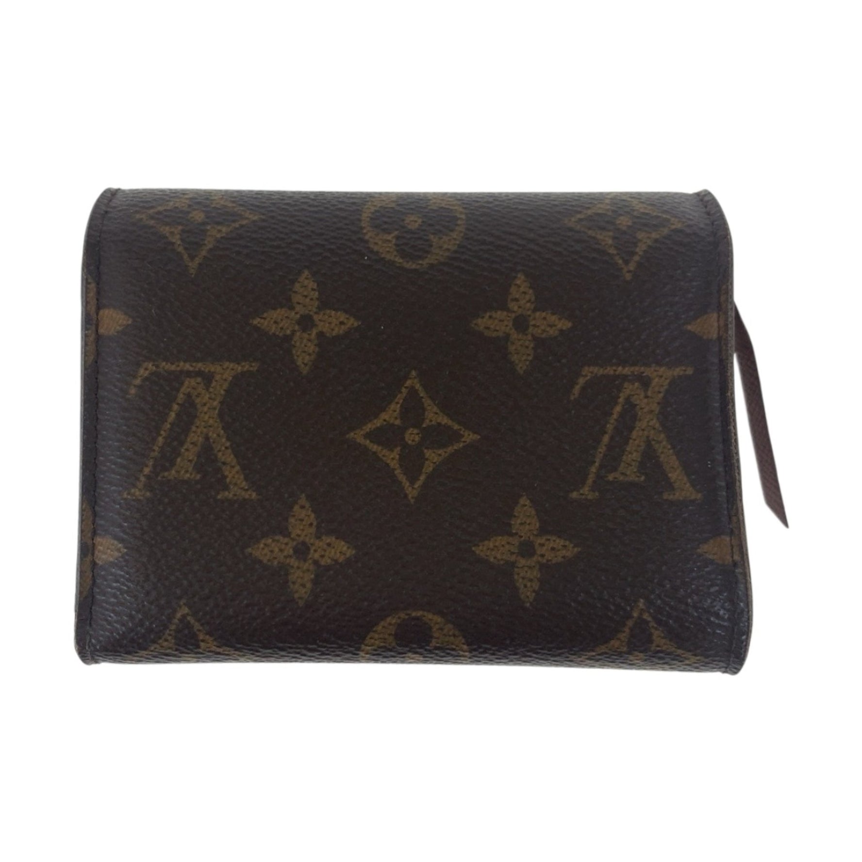 LOUIS VUITTON Monogram Victorine Portefeuille, Brown with Gold Hardware, M62472, Compact Folding Wallet