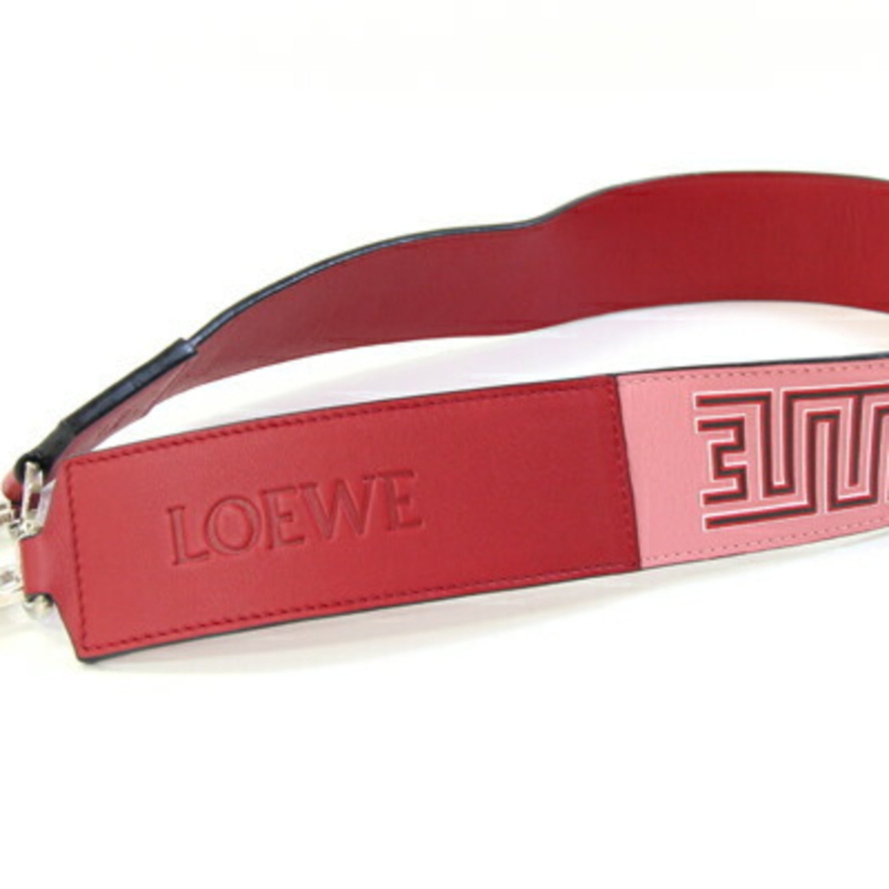 LOEWE Shoulder Strap, Red and Pink Leather Bag Replacement
