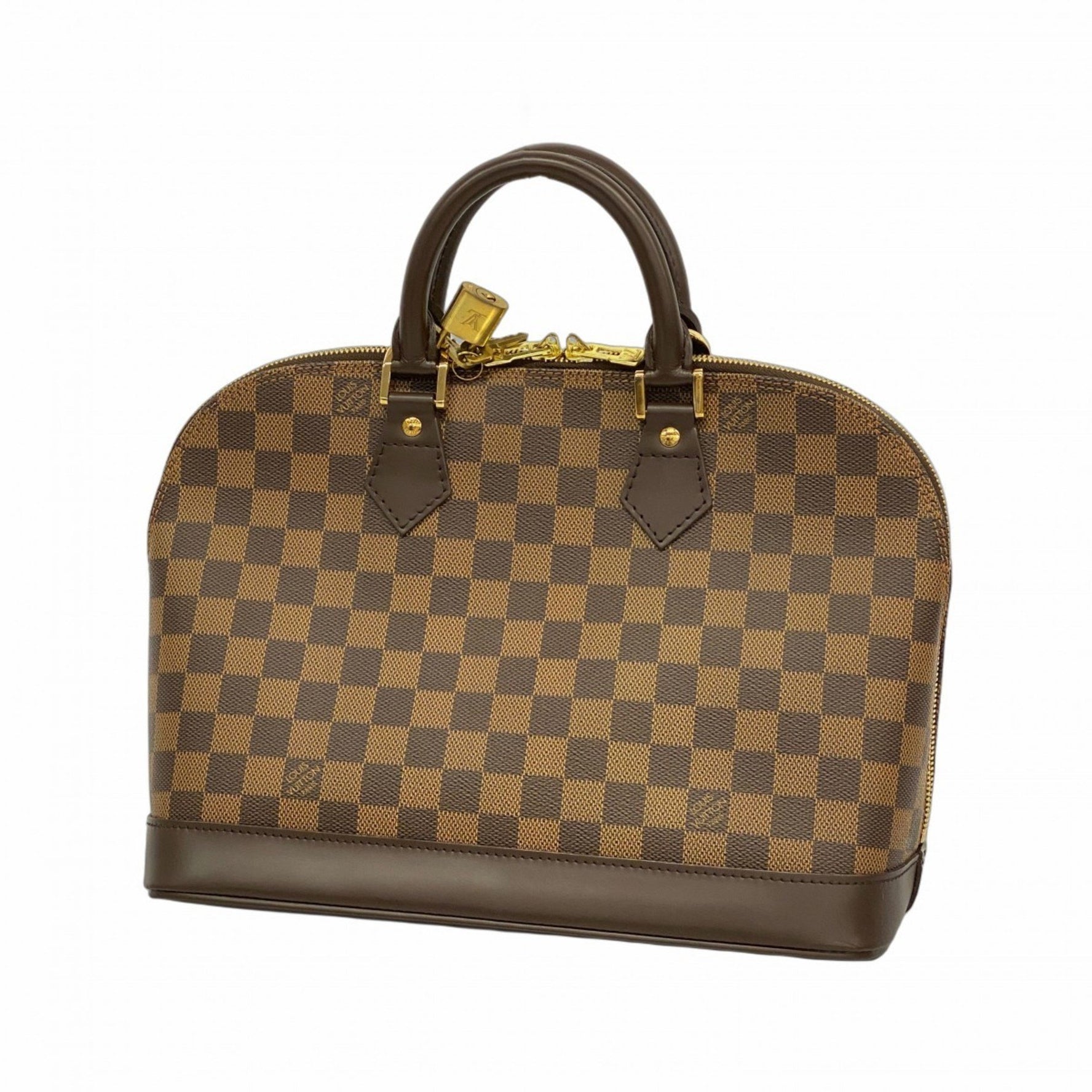 Louis Vuitton Damier Alma Handbag N51131 Ebene Women's