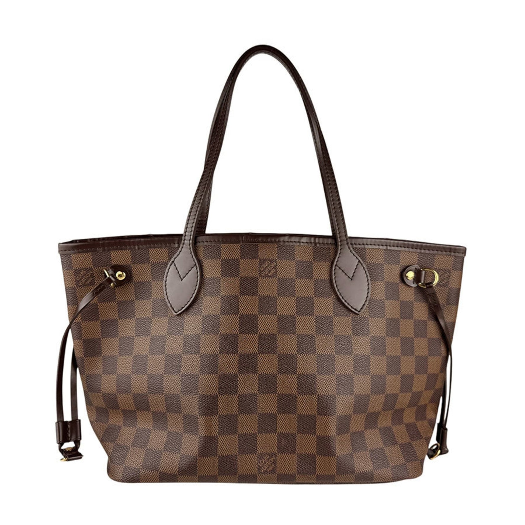 Louis Vuitton Damier Neverfull PM Handbag in Ebene Canvas, Women's, N51109 z6717