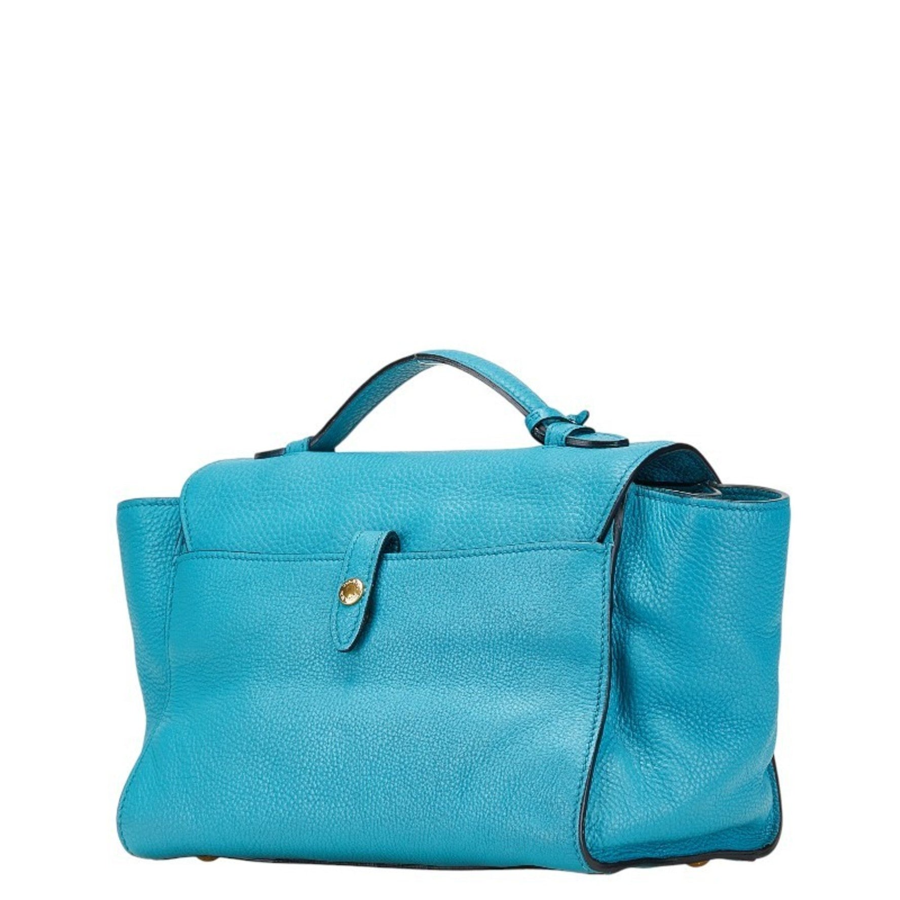 Prada handbag shoulder bag blue leather women's PRADA