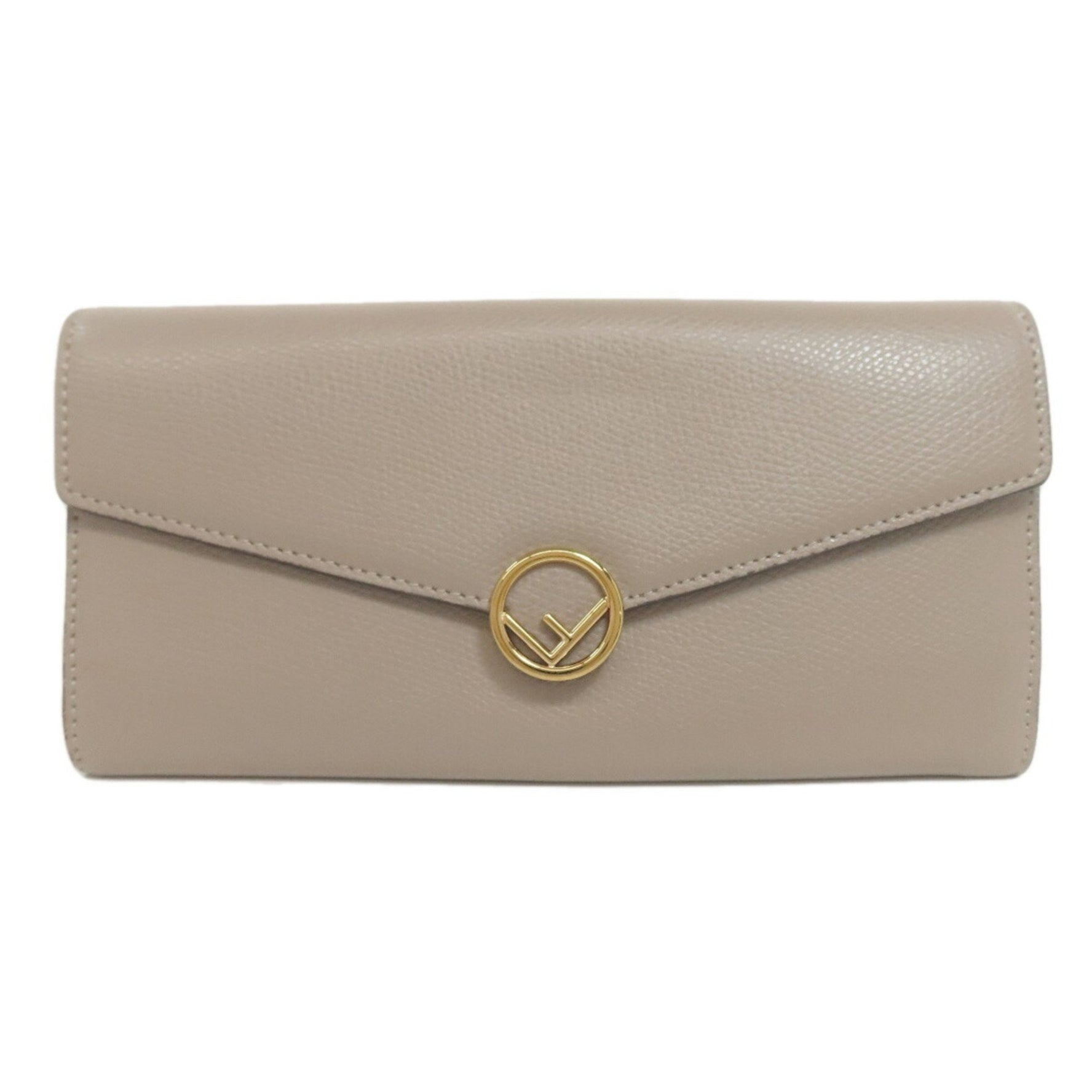 Fendi F is long wallet leather