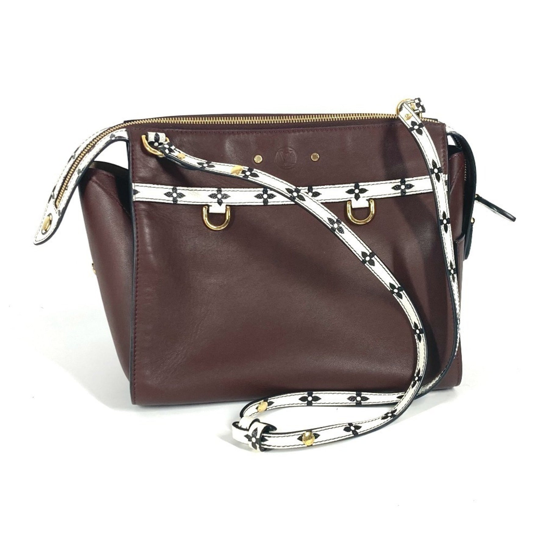 Louis Vuitton Monogram Color Speedy Amazon MM Bag Crossbody Shoulder Leather Brown