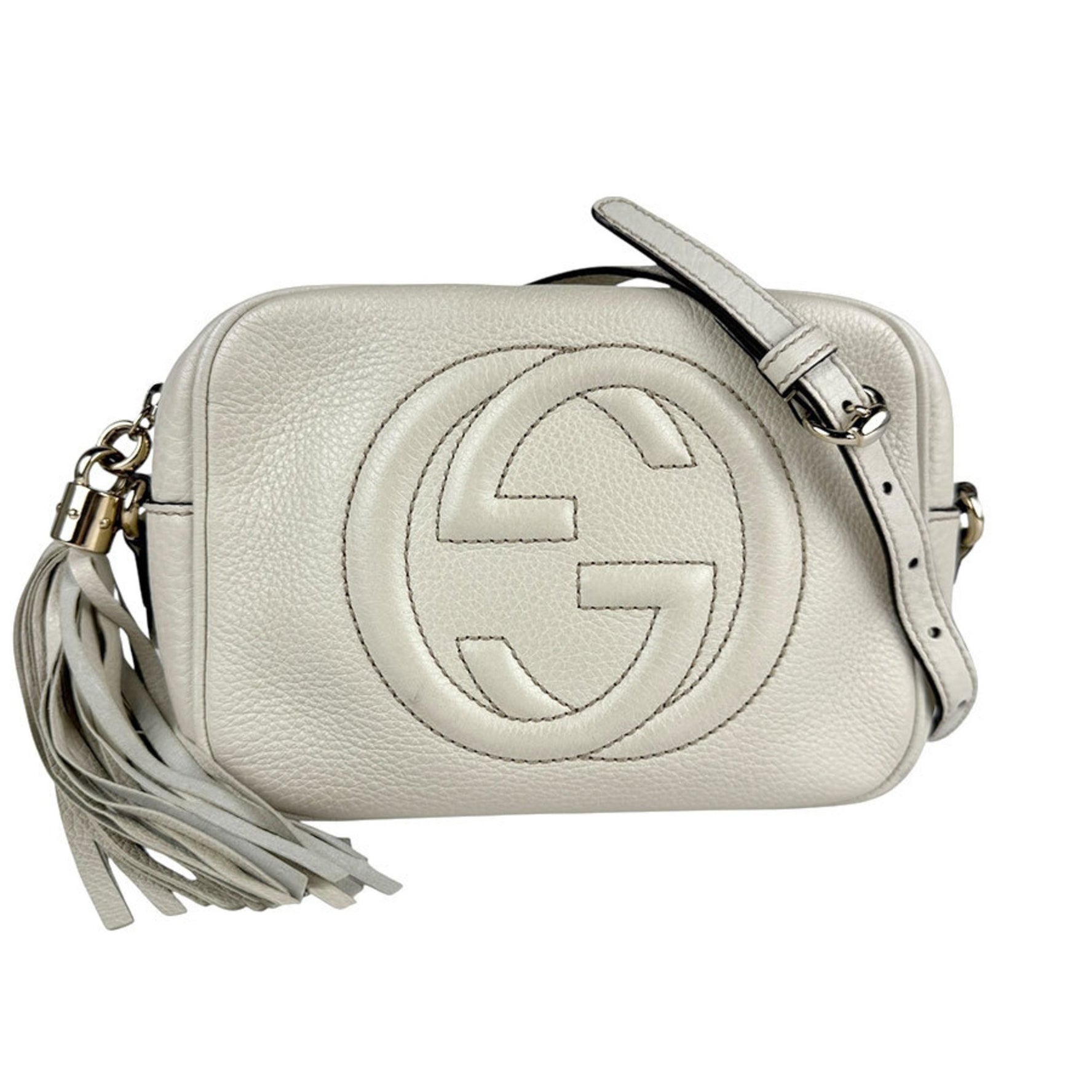Gucci Soho Leather Shoulder Bag in and Gold