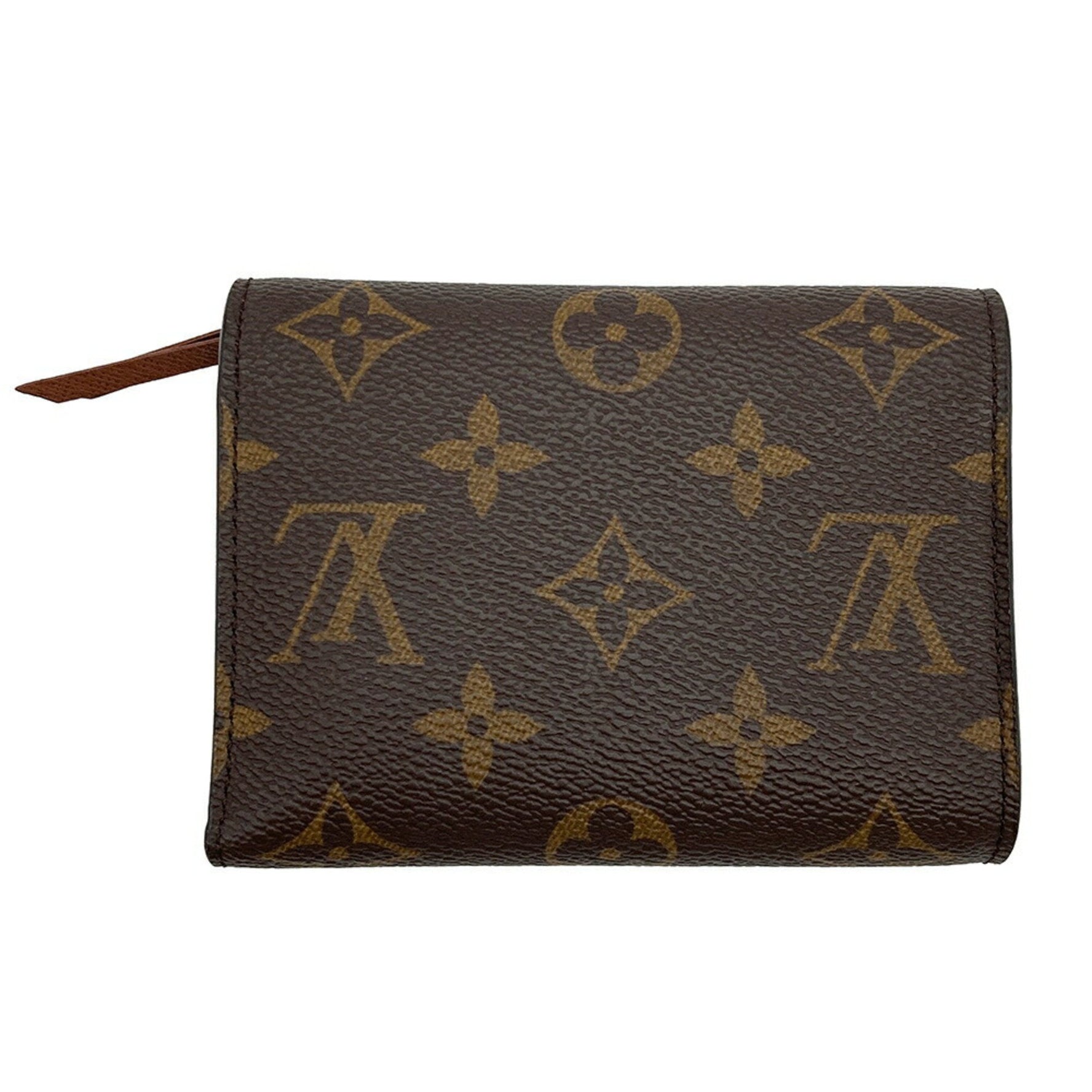 Louis Vuitton LOUIS VUITTON Portefeuille Victorine Trifold Wallet Monogram Canvas Brown RFID Unisex